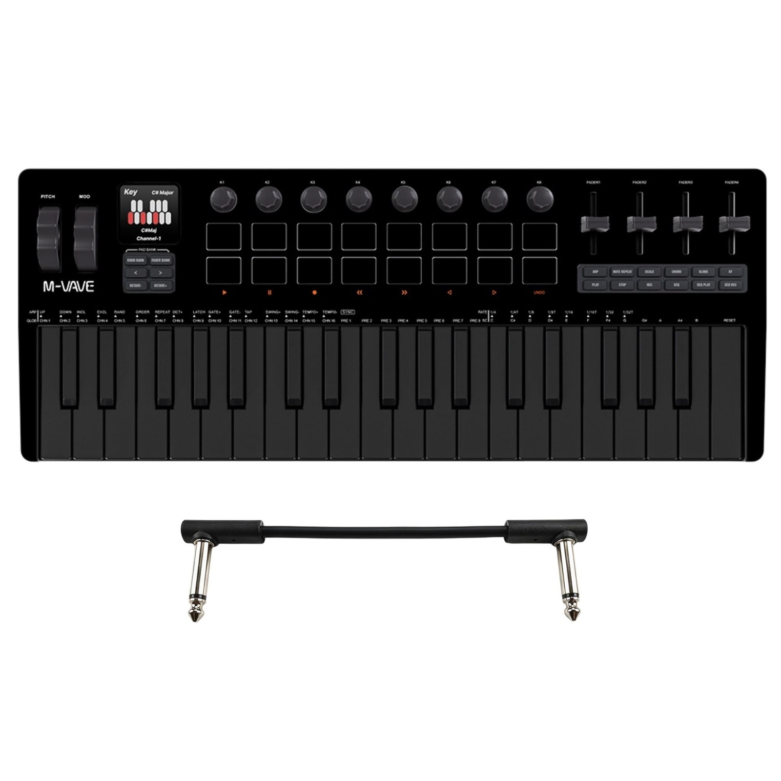 M-VAVE SMK-37 PRO Black 37 key MIDI keyboard