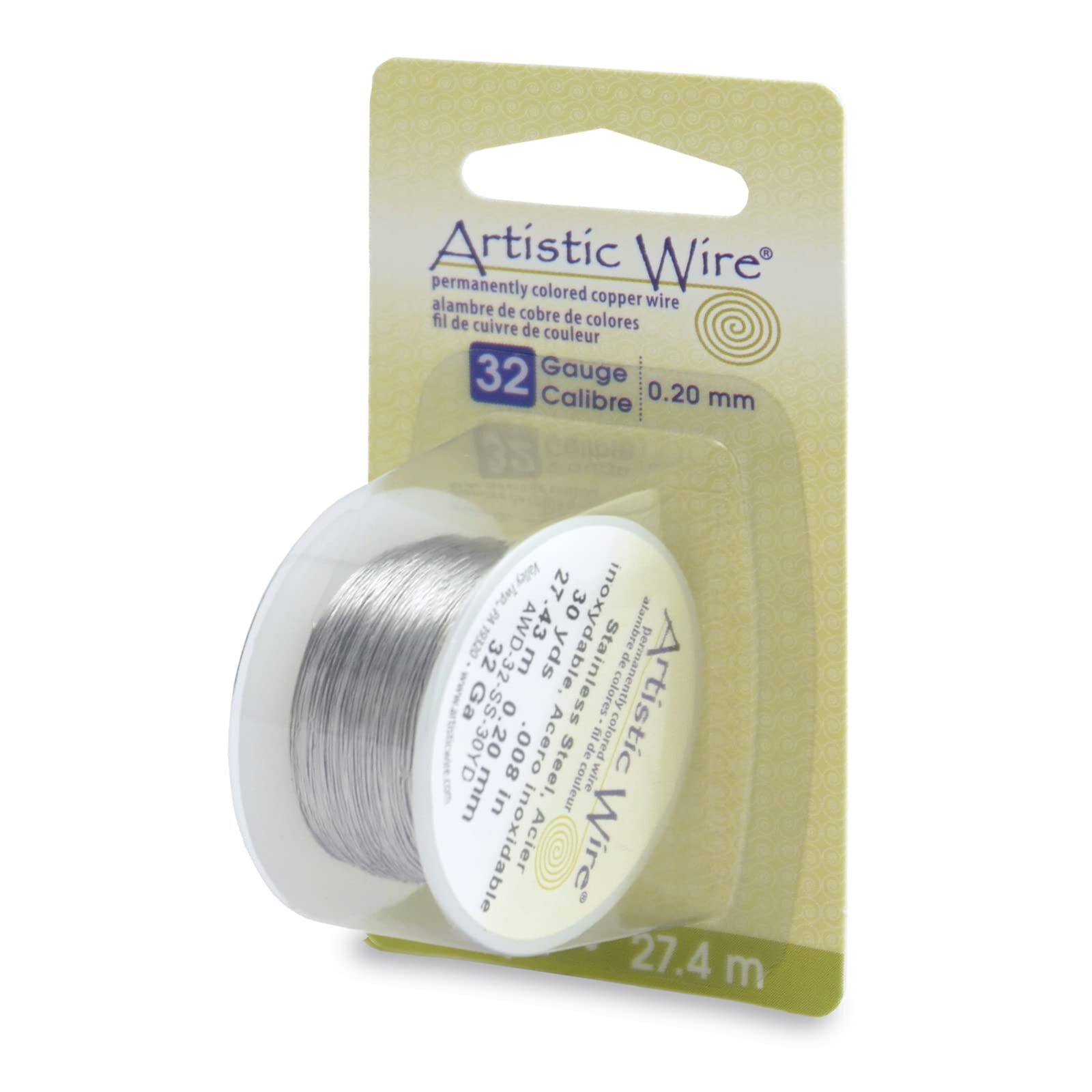32 Gauge / .20 mm Stainless Steel Craft Wire 30 yd / 27.4 m