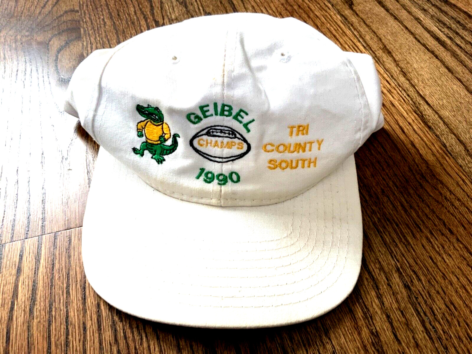 Vintage Geibel Gators baseball 90s hat cap green white 1990 county Pennsylvania