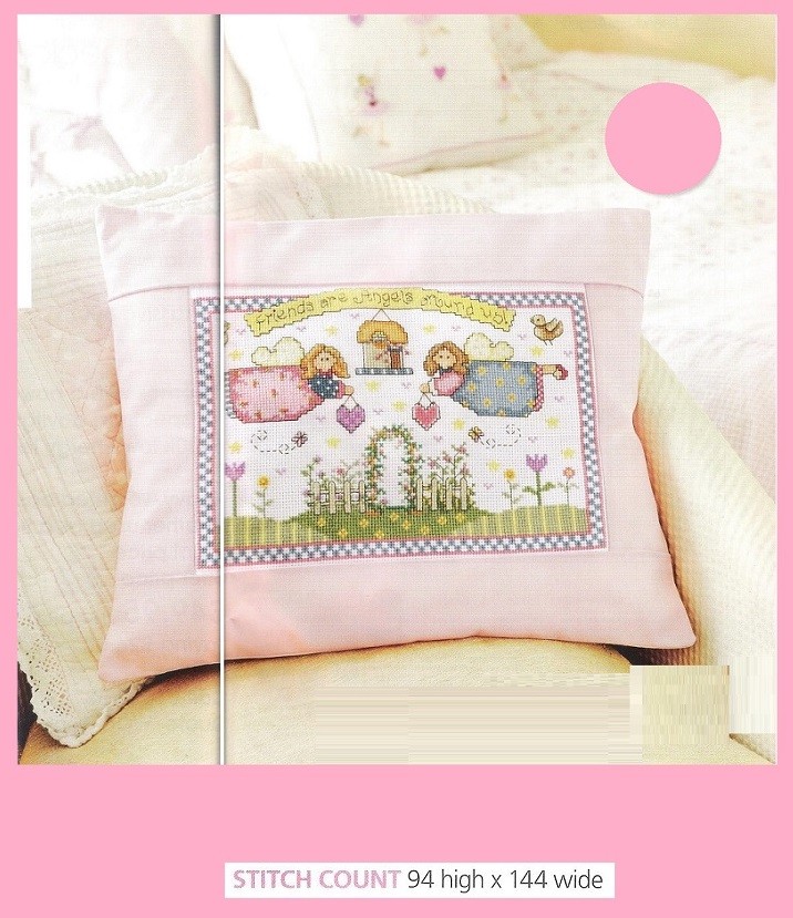 FRIENDSHIP ANGELS   - CROSS STITCH PATTERN ONLY   EQ  EUW