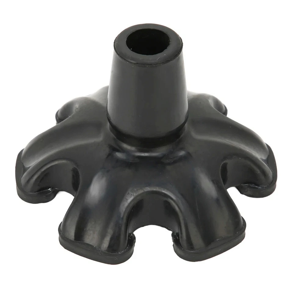 6 Point Cane Tip Replacement Rubber Foot 3/4" Self Standing Walking Cane Base