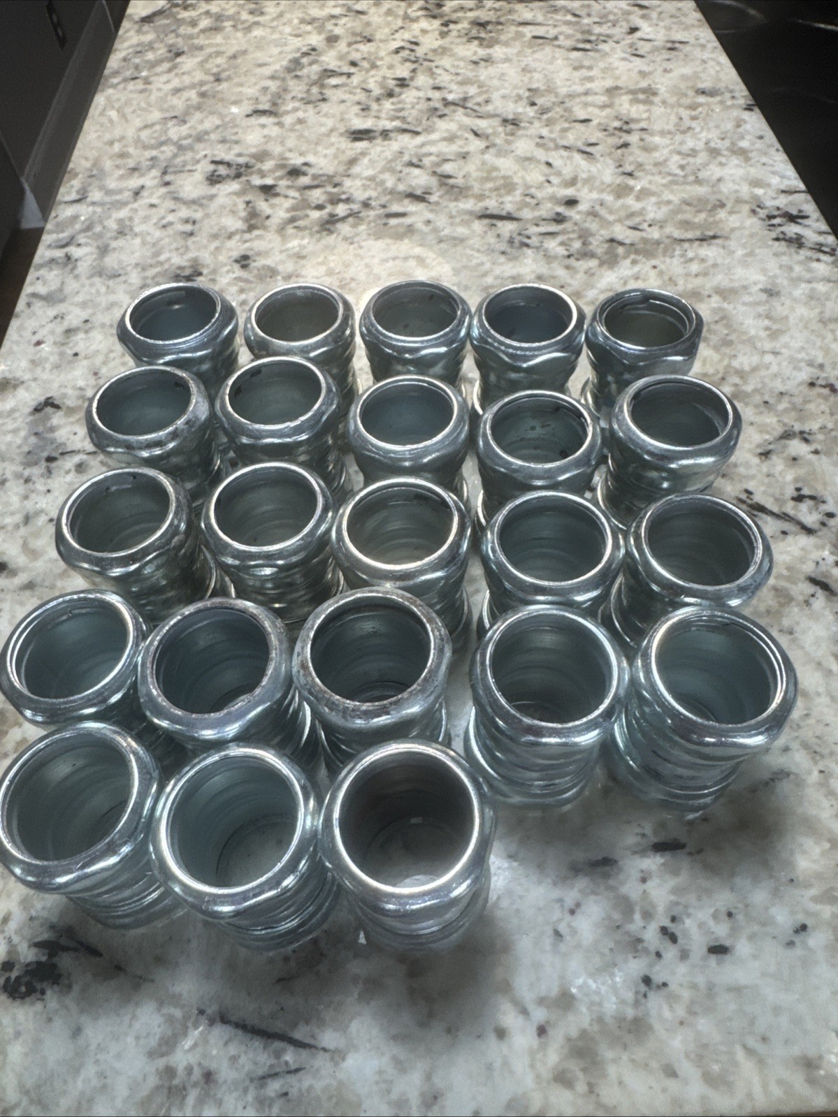 1-inch Steel Compression Coupling / Concrete Tight - Lot Of 23