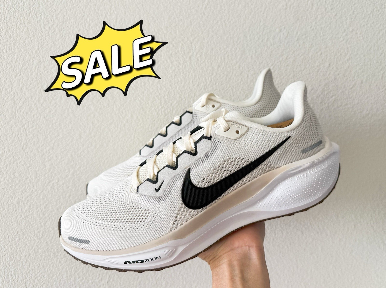 🔥Nike Air Zoom Pegasus 41 Sail Black Running Shoe FD2723-108 Womens Size 6-12
