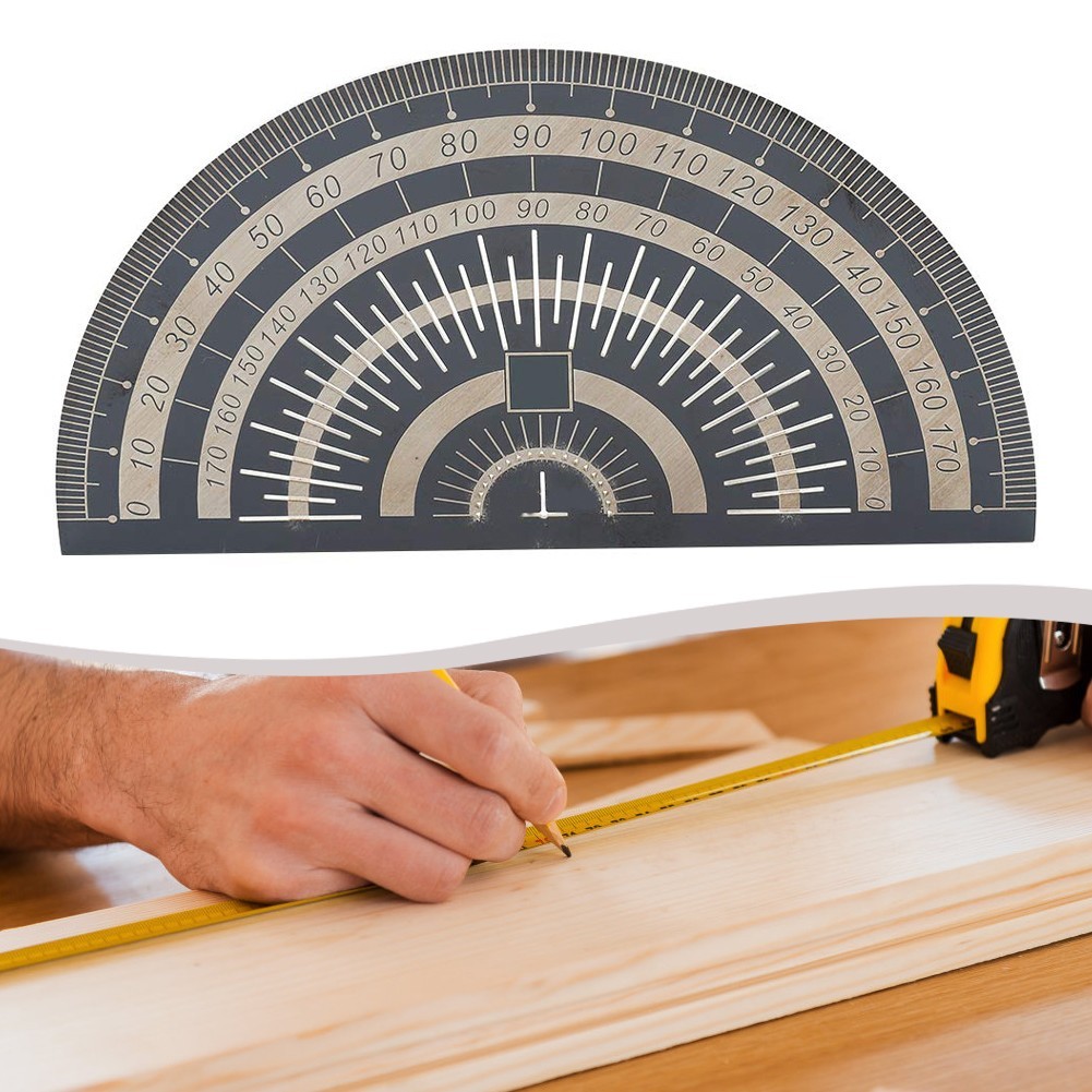 Stainless Steel Protractor for Accurate Angle Measurement in Craft Projects
