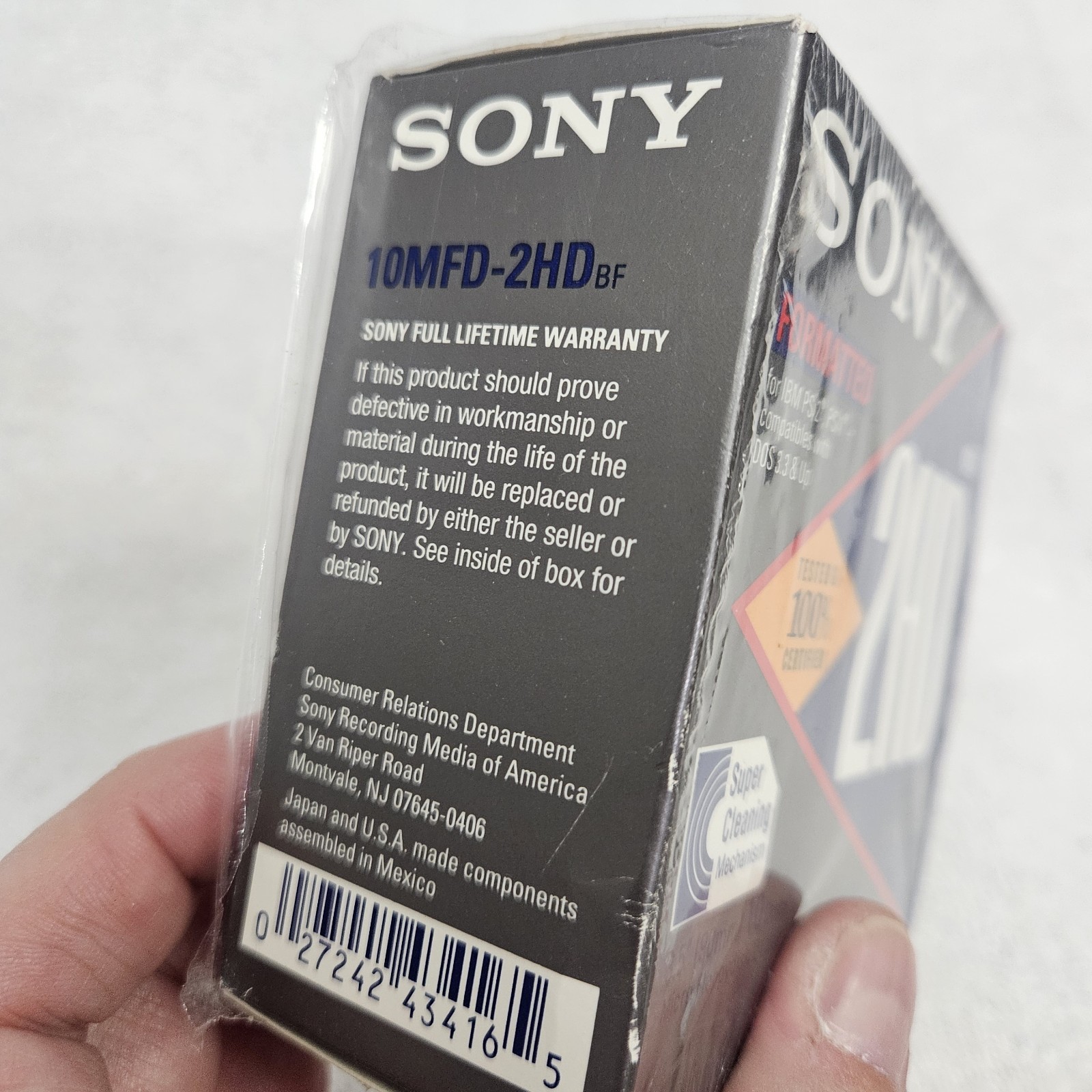 Sony Imation 3.5" High Density IBM 2HD PS/1/2 Formatted SEALED 10 Pack Diskettte
