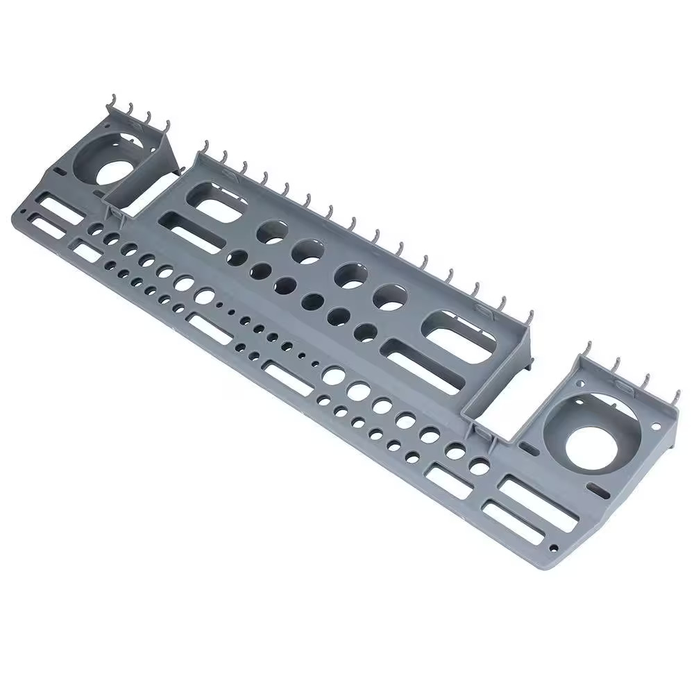Gray Wall-Mount or Peggable Multi-Purpose Tool Storage Holder