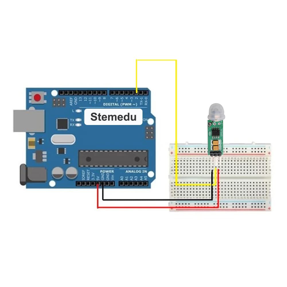 Stemedu HC-SR505 Mini Infrared PIR Motion Sensor, 5PCS Sensor