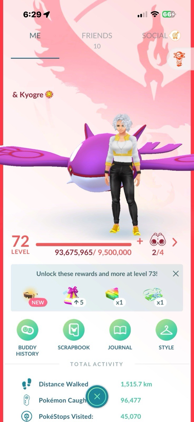 Pokémon GO Level 72