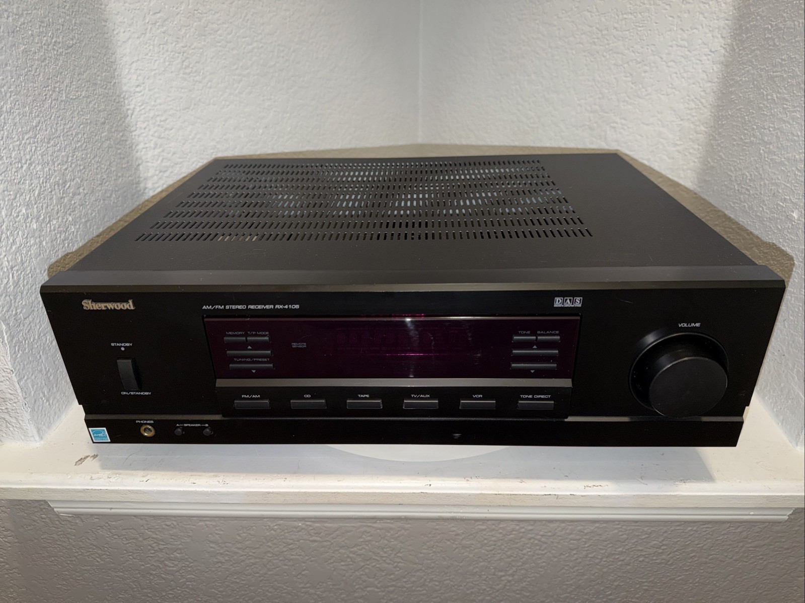 Sherwood RX-4105 Two Channel AM/FM Stereo Receiver System. Working See Video!