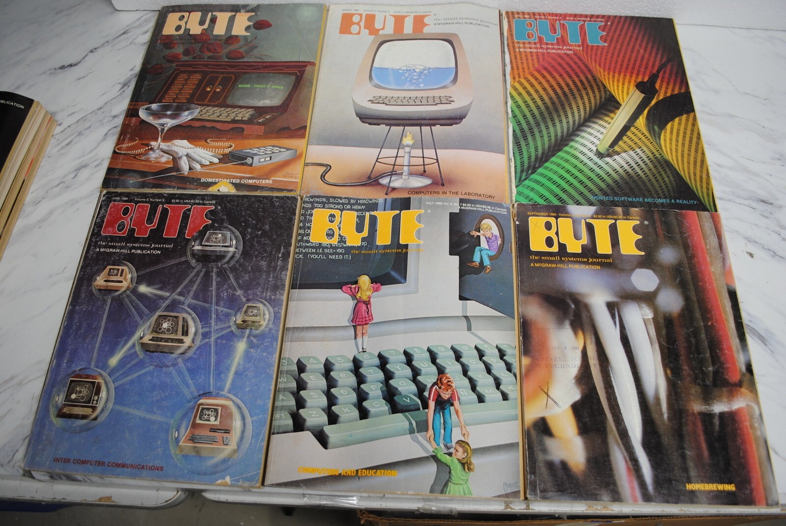 Historic Collection  BYTE  Magazine 6 Issues 1980 January - June #2