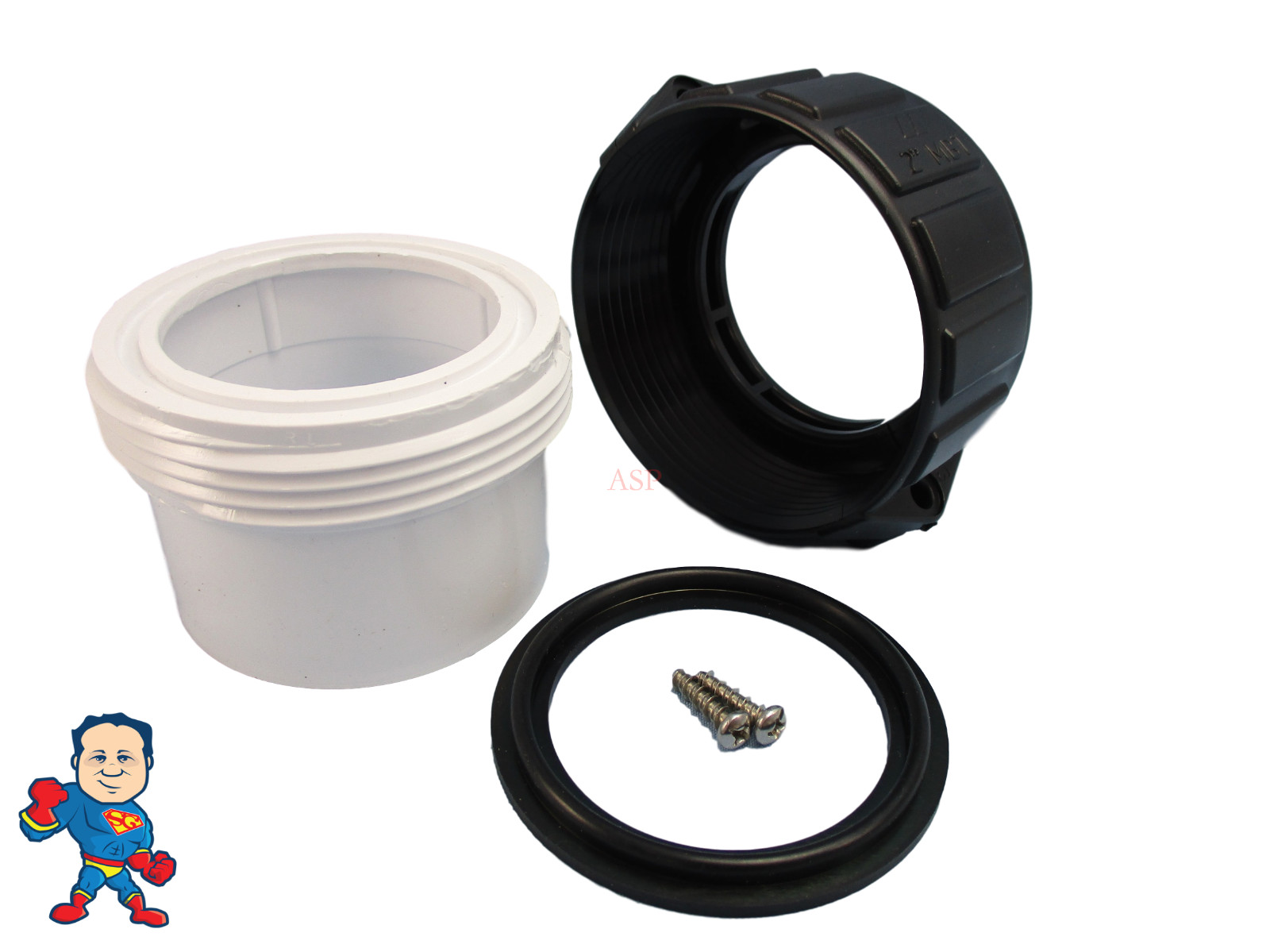 Hot Tub Spa 2" Split Nut & Union Kit for Heater Union with Gasket Video How To
