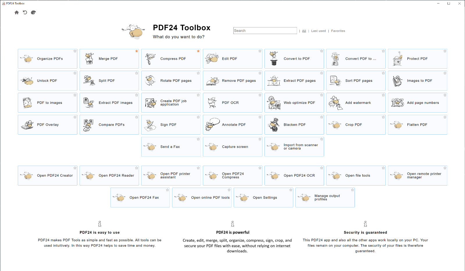 PDF 24 ~ PDF Creator/Editor 2026 for Windows | Manuals Included