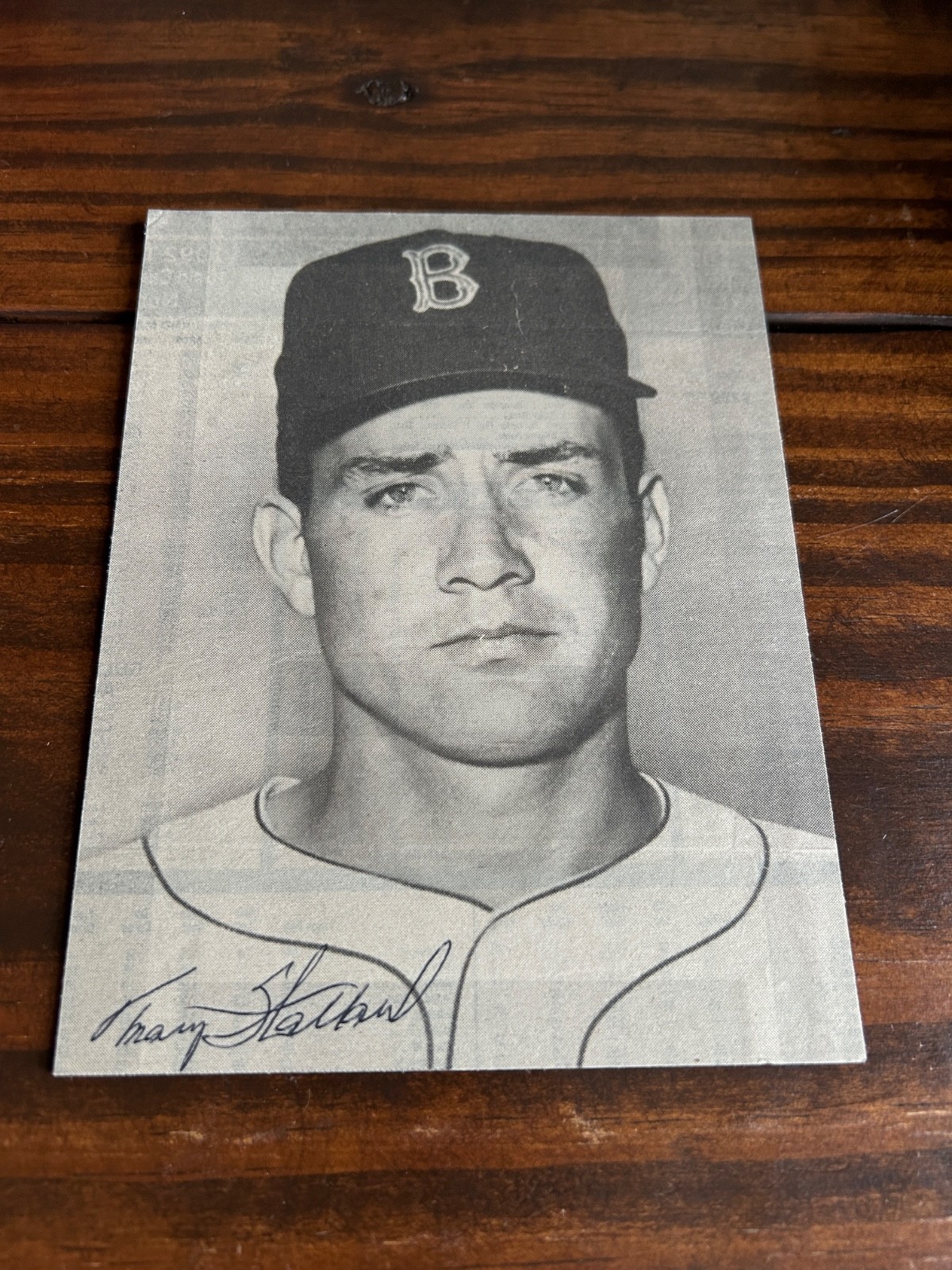 Tracy Stallard Autographed Auto Signed Mounted Cut 7 x 6 BOSTON RED SOX