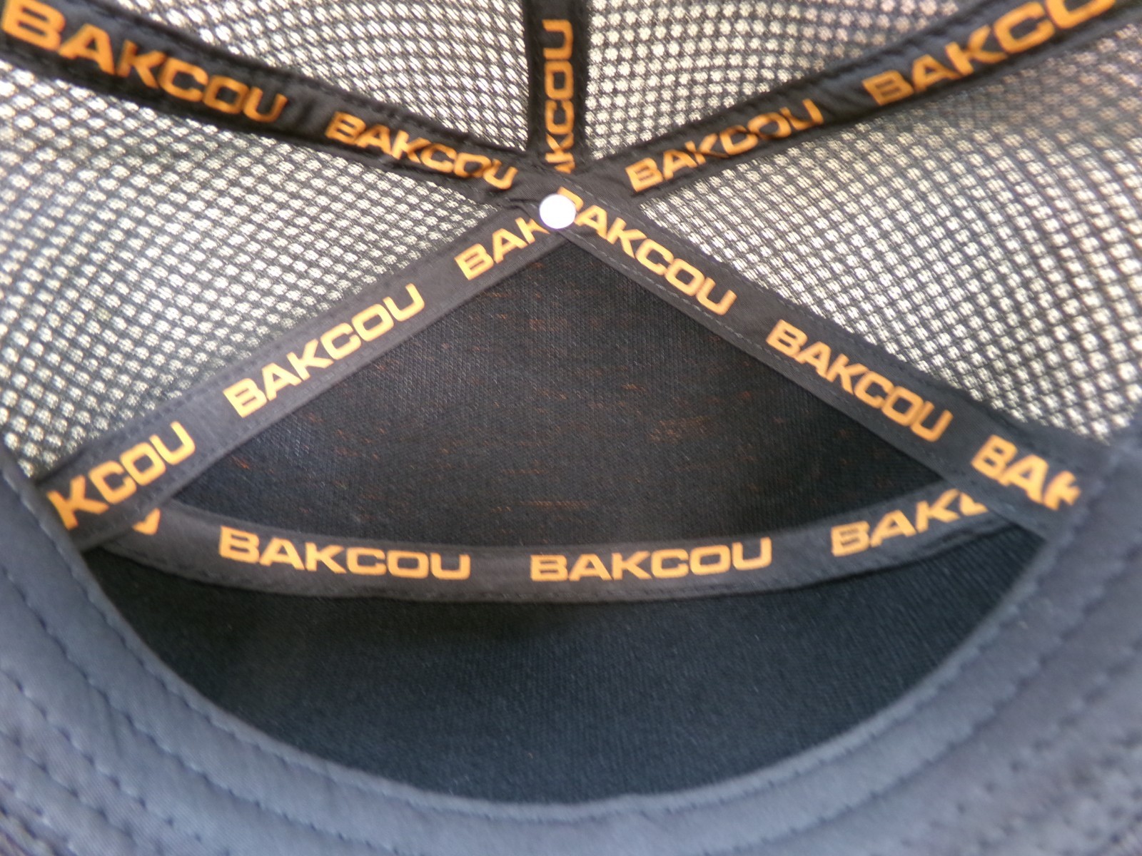 Bakcou Cycling Cap Hat Gray Mesh Breathable Snap Back