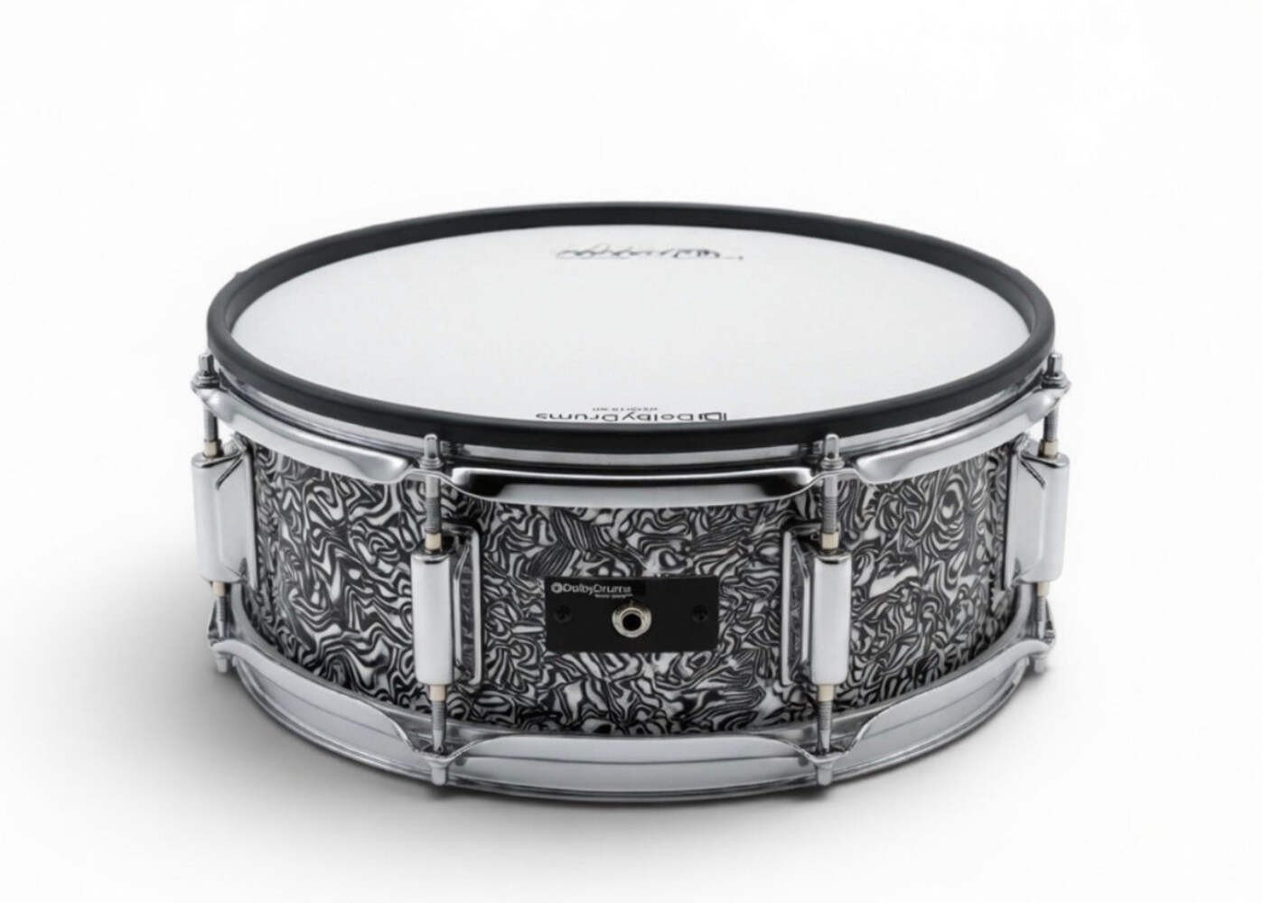 Dolby 14 x 5” Electronic Black Abalone SNARE w 6 Triggers for Roland Alesis Drum