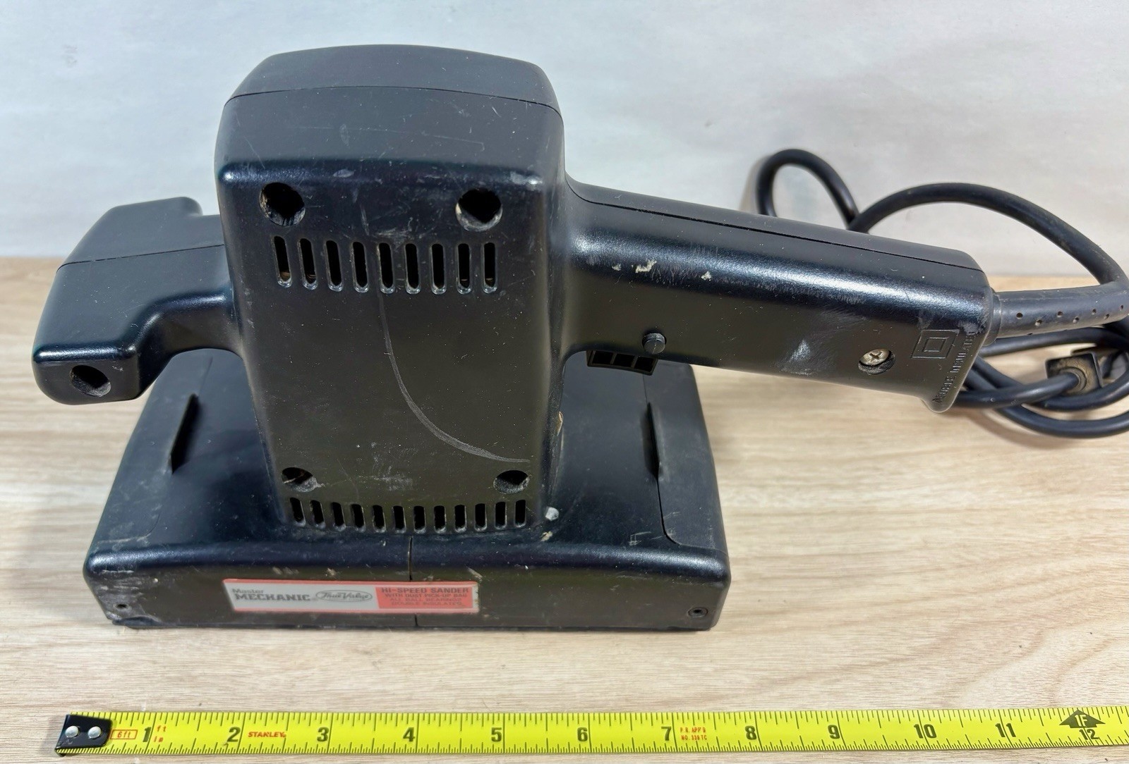Master Mechanic MM 8570 Orbital Action Finishing Sander 1/3 Sheet Working (G)