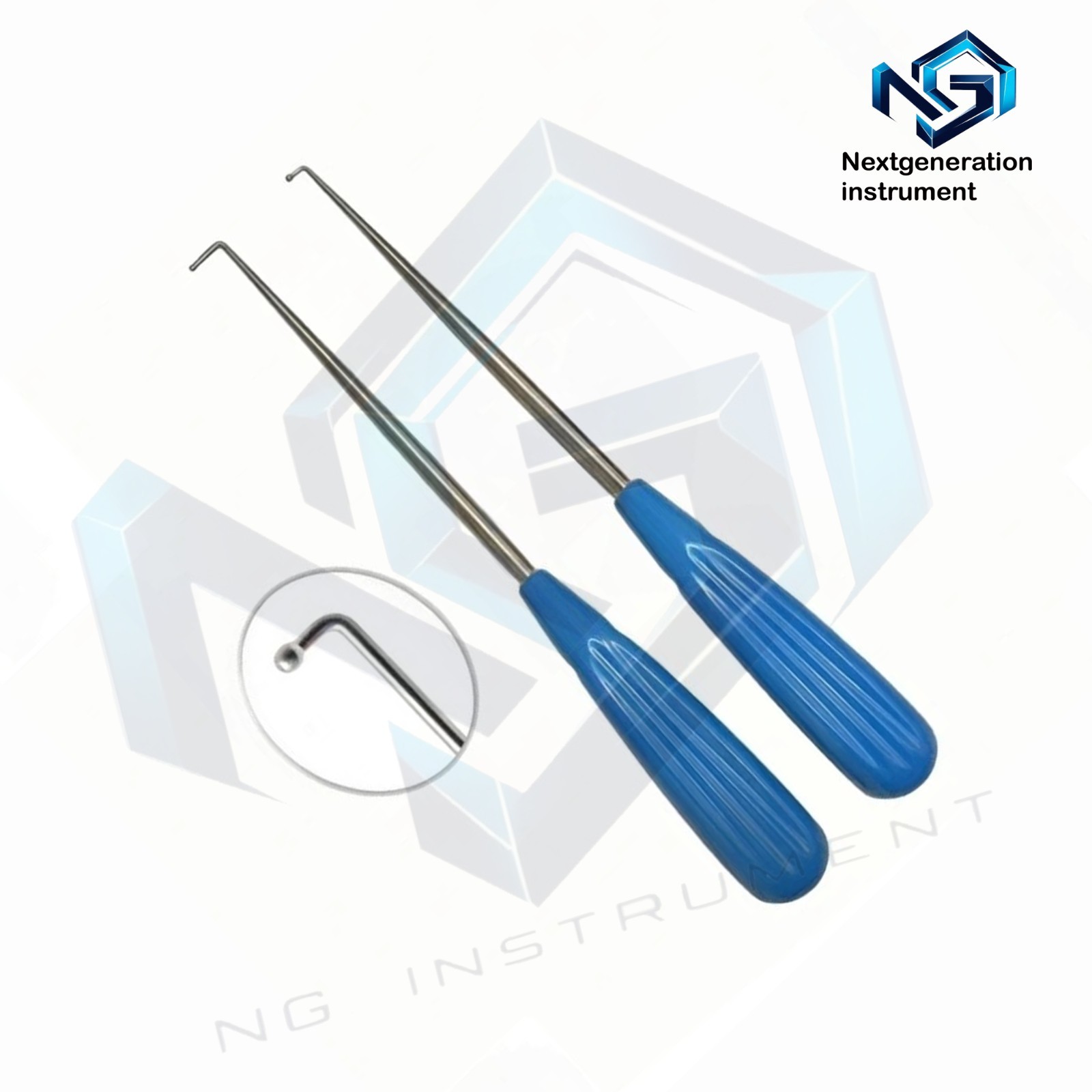 90° Ball Probe 5mm & 10mm Straight Tip Surgical Stainless Steel Instrument 2 PSC
