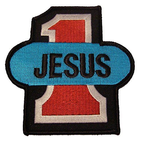 JESUS #1 NUMBER ONE PATCH FAITH CHRISTIAN RELIGIOUS TESTIFY