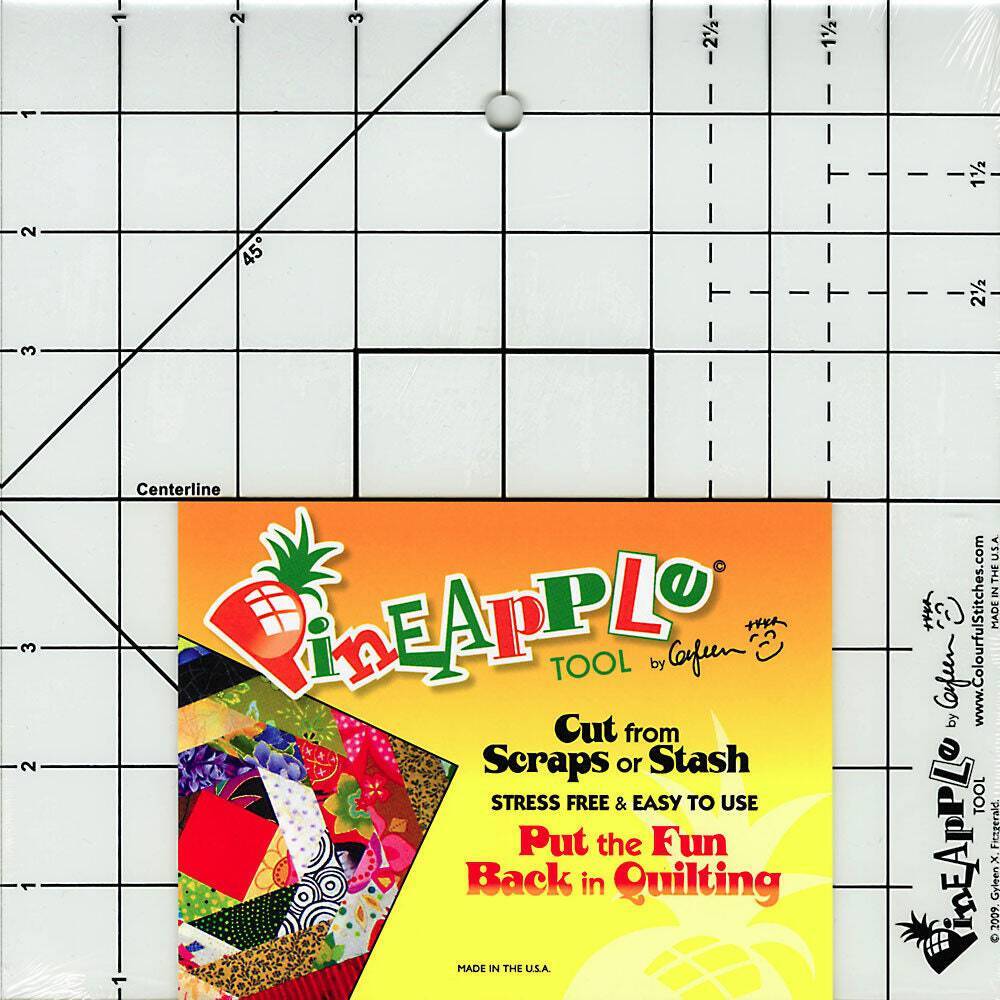 Pineapple Tool Quilt Template by Gyleen X Fitzgerald for Colourful Stitches