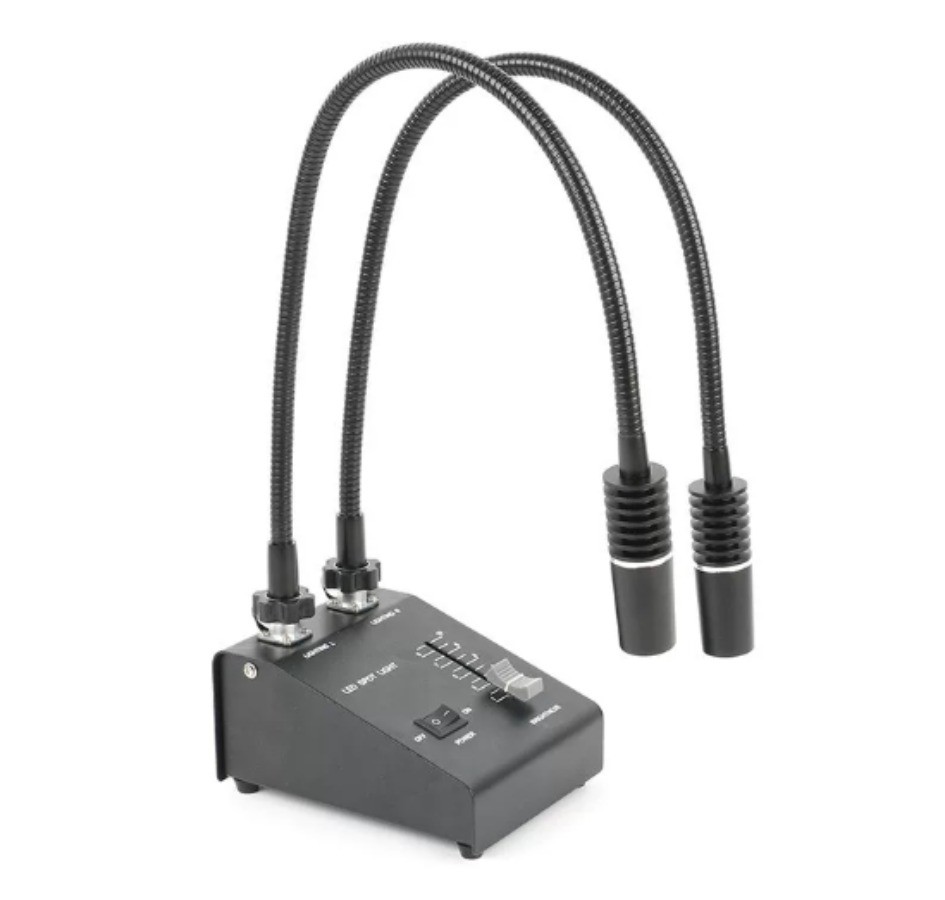3-in-1 White LED Industrial Camera Light Source Double Microscope Led Lighting