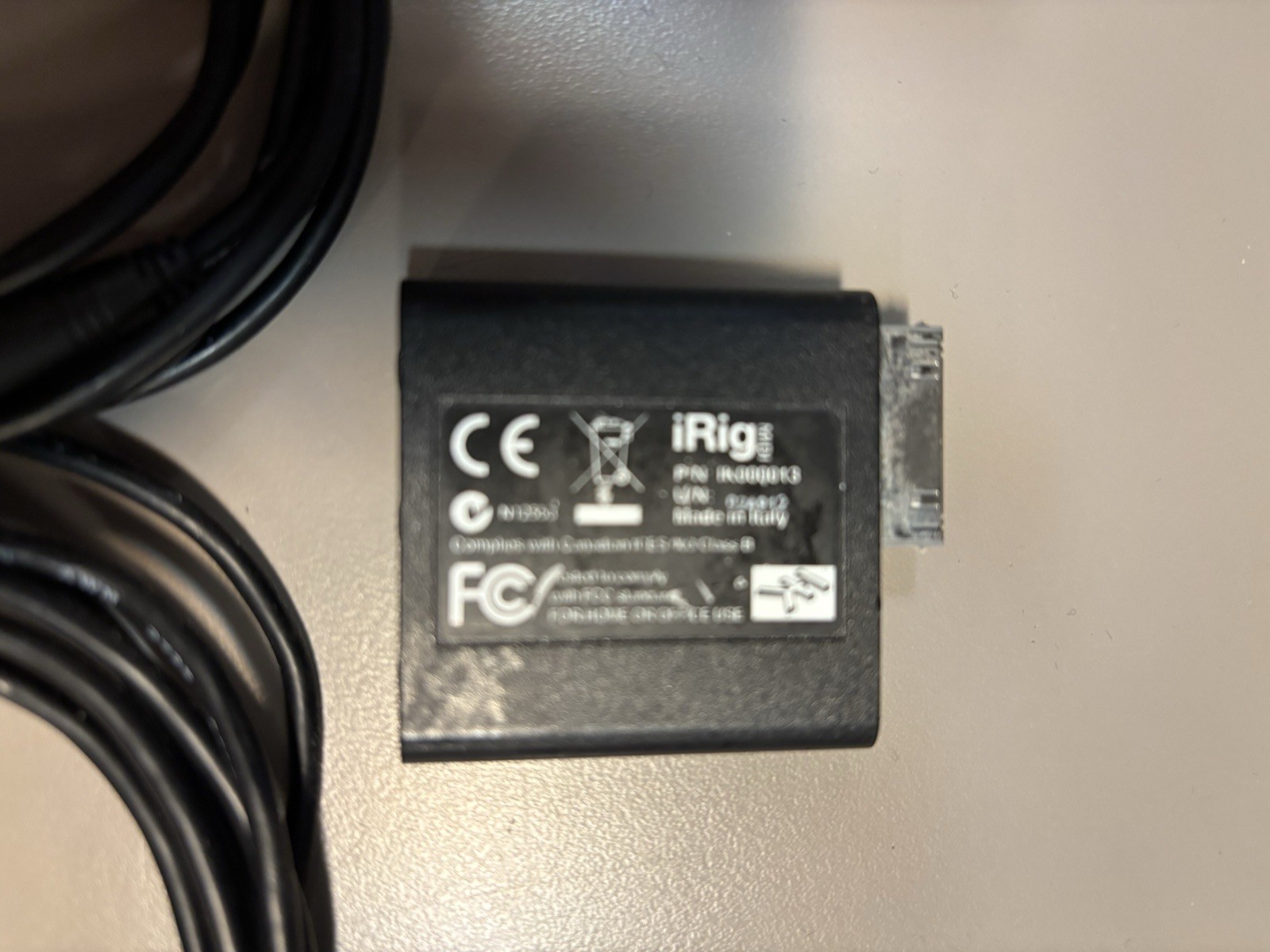 IK multimedia iRig MIDI Interface works With Lightning Adapter (not Included)