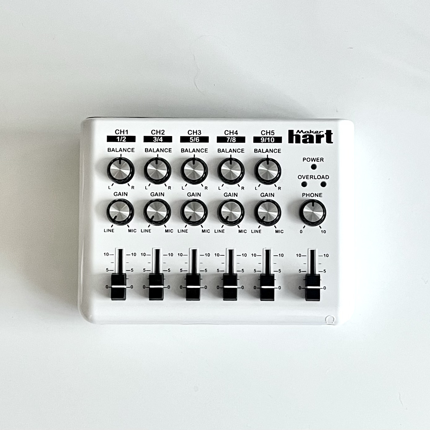 Maker Hart LOOP MIXER | 5-Channel Compact Stereo Audio Mixer