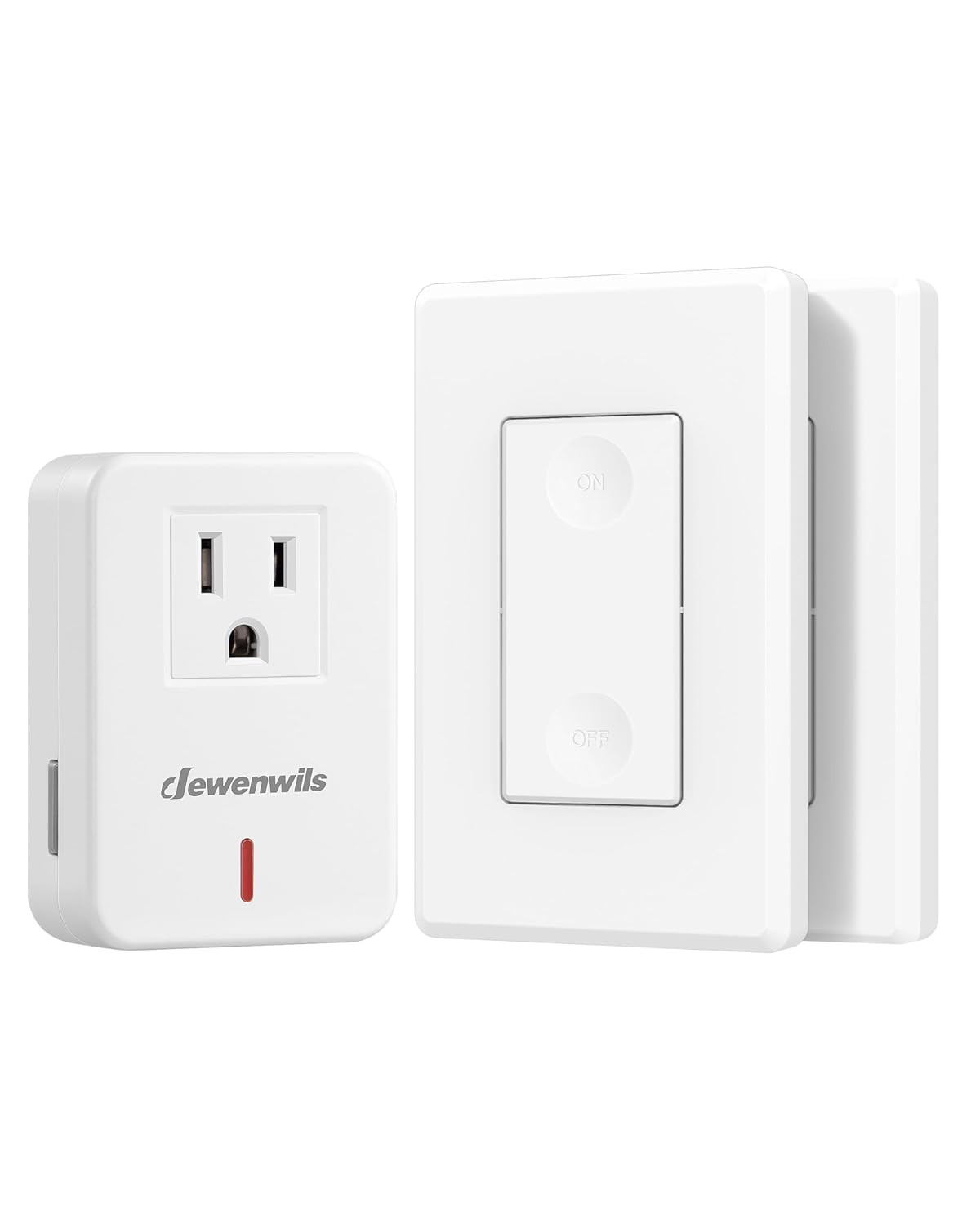 DEWENWILS Wireless Remote Wall Switch and Outlet,100ft RF Range, ETL Listed