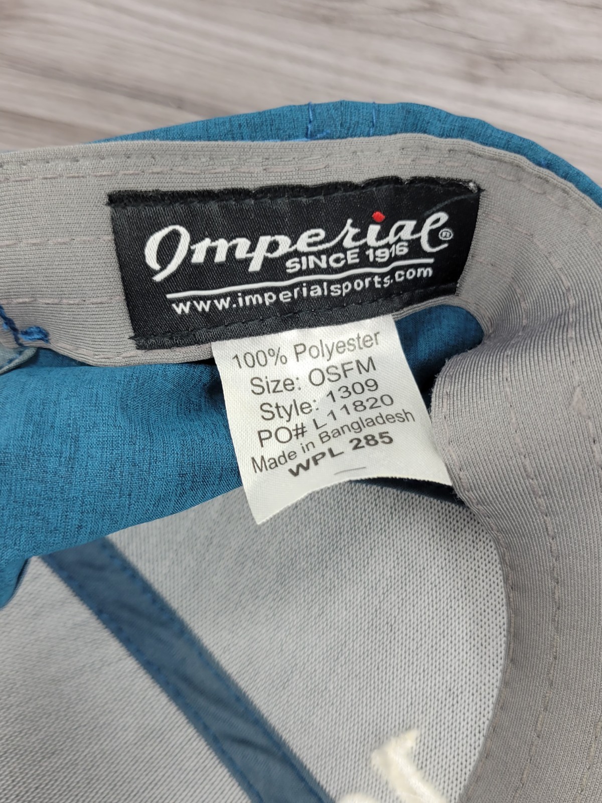 Imperial Golf Hat Adult OSFABlue 1972