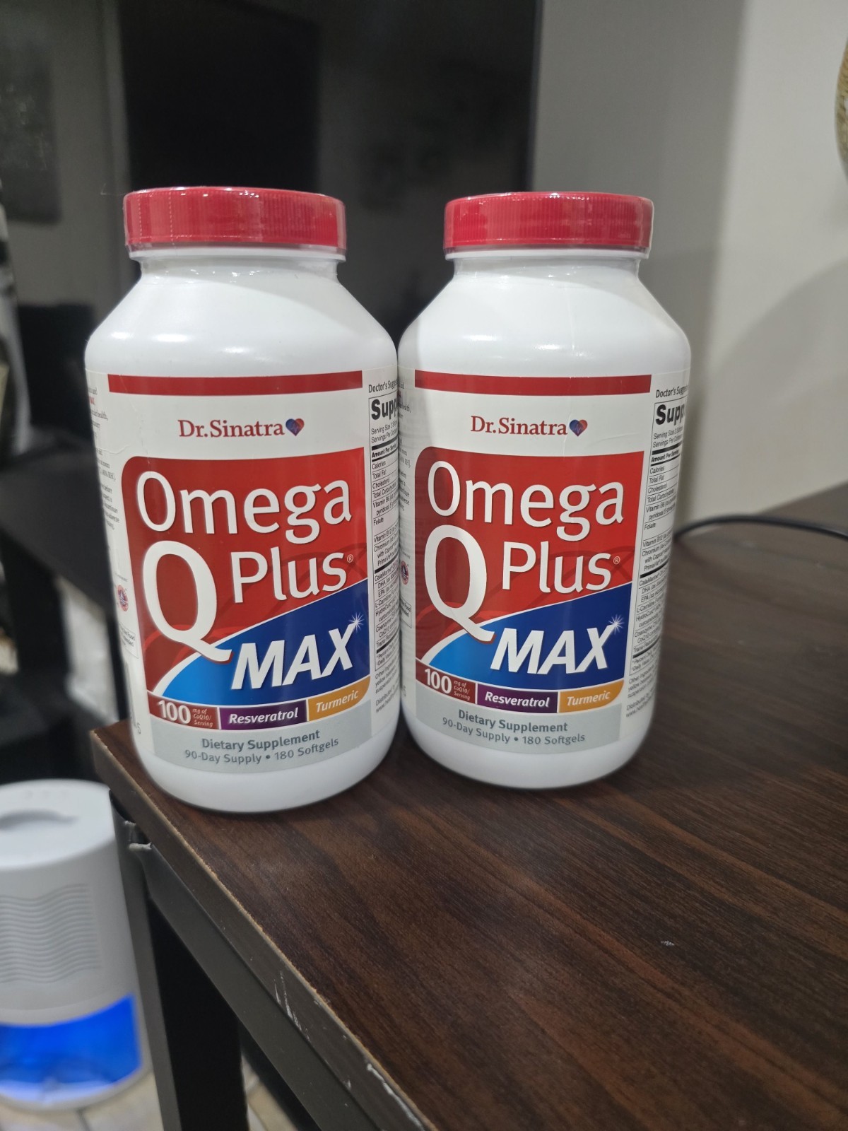 Dr. Sinatra Omega Q Plus MAX ( 2-PACK) 180 Heart Health 100mg of CoQ10 Turmeric
