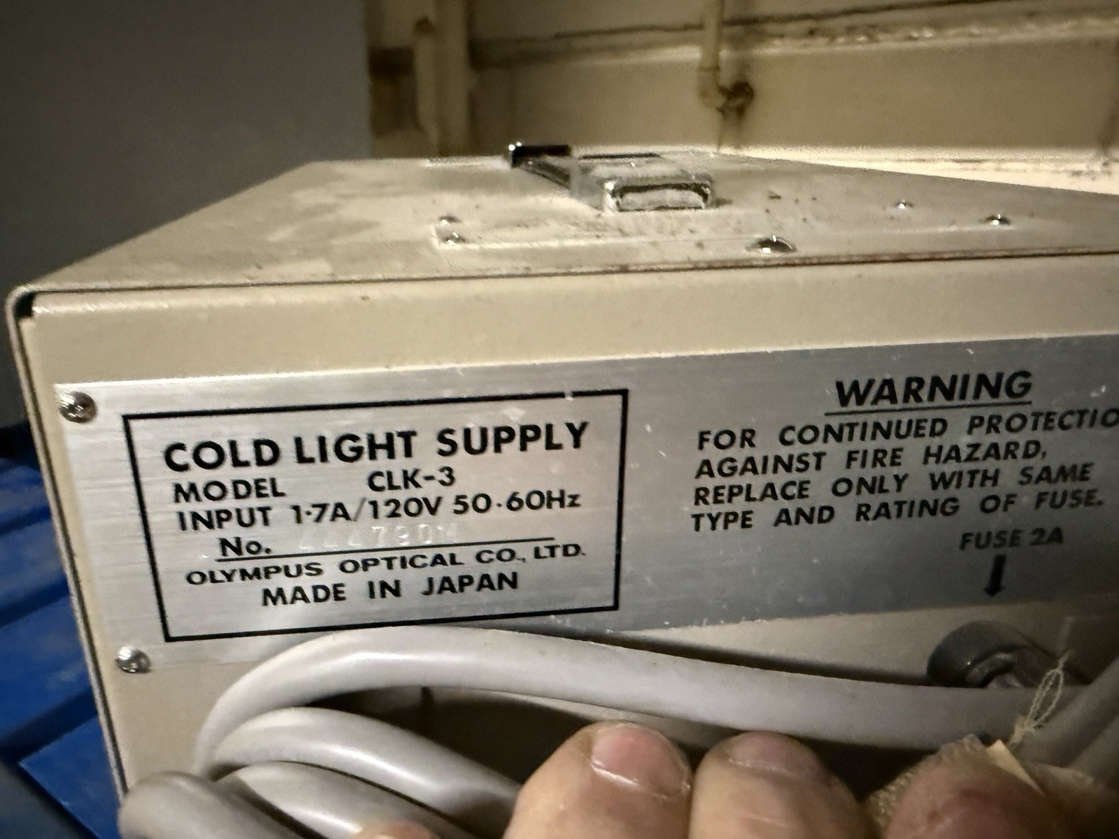 Olympus CLK-3 Cold Light Supply Halogen Light Source / Illuminator150 Watt~14732