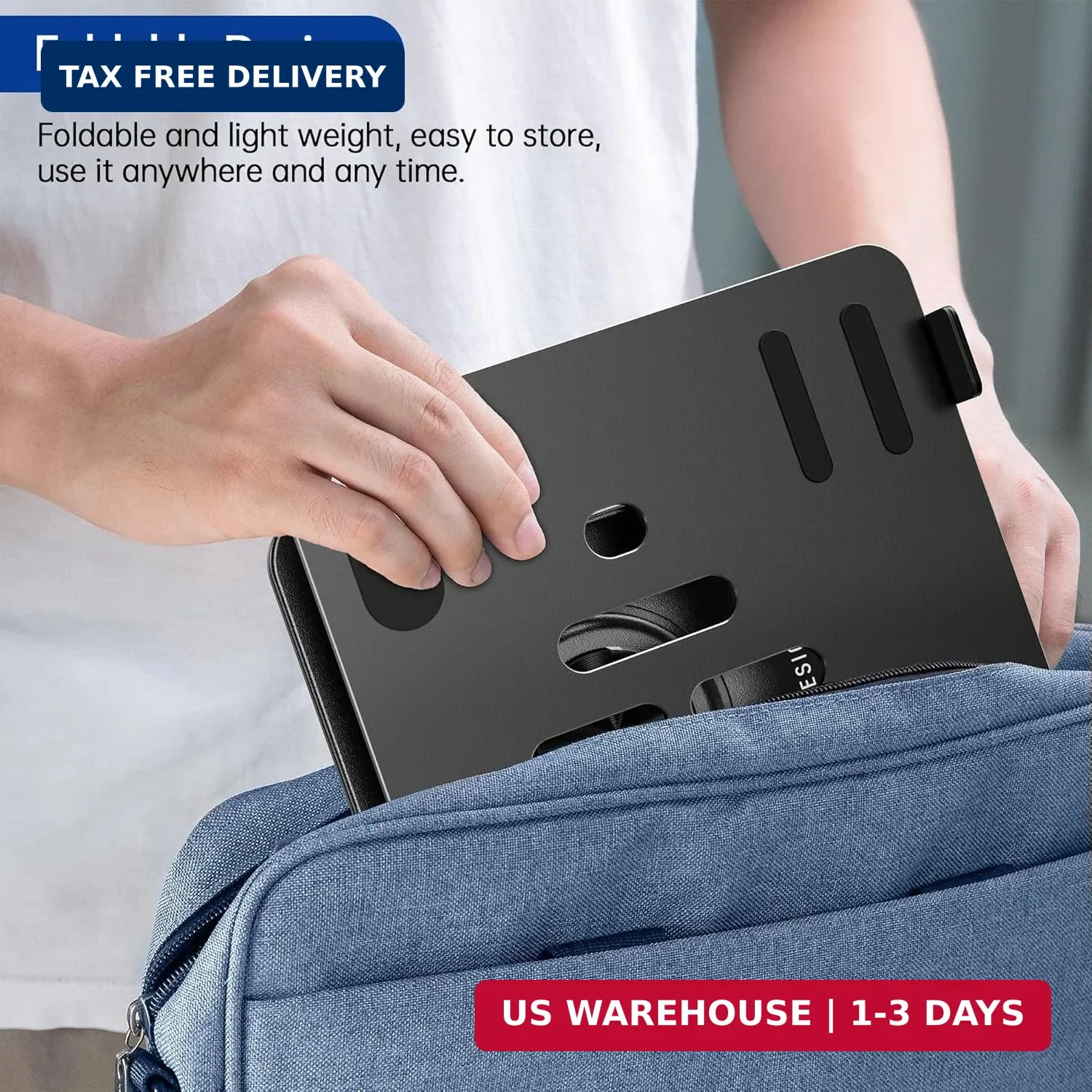BESIGN Laptop Stand with 360° Rotating Base, Ergonomic Adjustable Notebook Riser