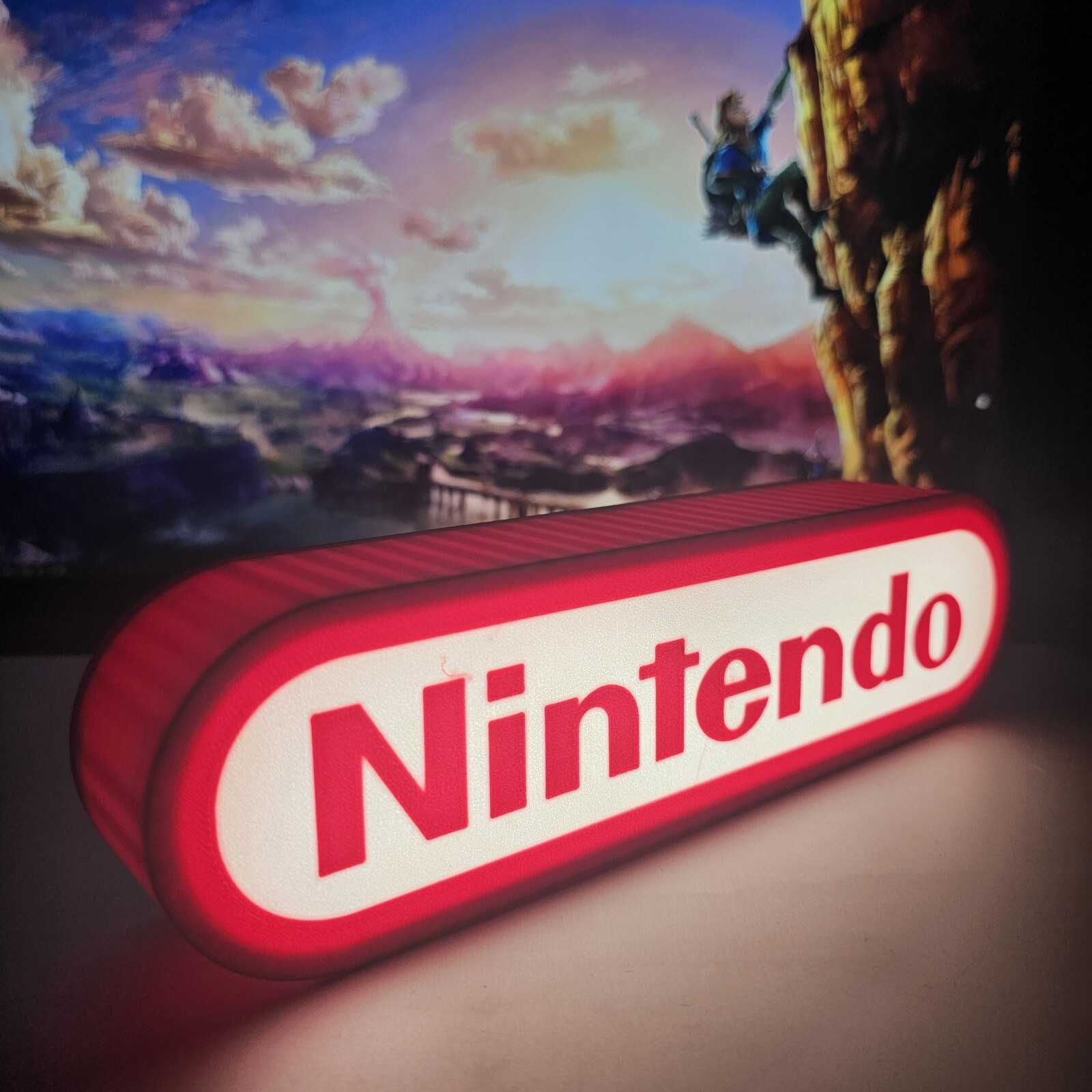 Nintendo 3d Printed Led Sign