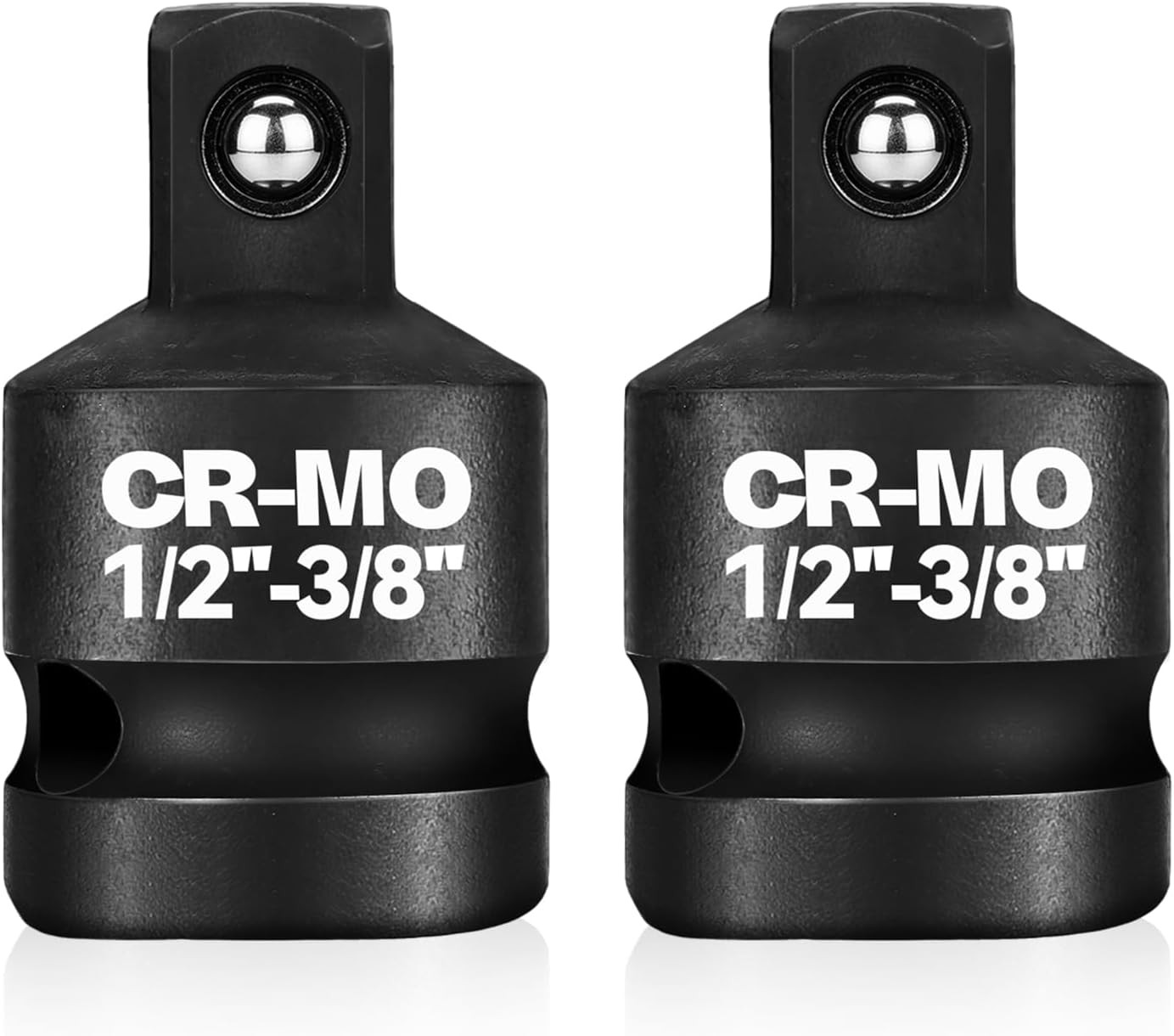 1/2" Female to 3/8" Male Impact Socket Adapter Reducer Set, 2 Pcs Chrome Molybde