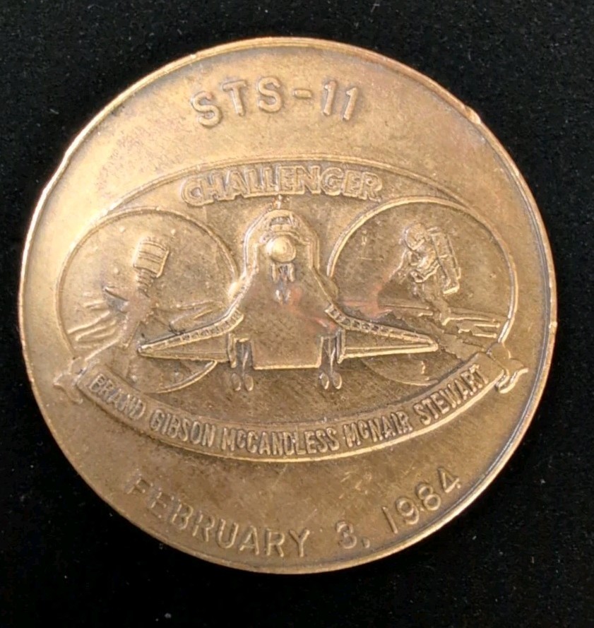 1984 NASA Challenger STS-11 1st KSC Landing Bronze Coin