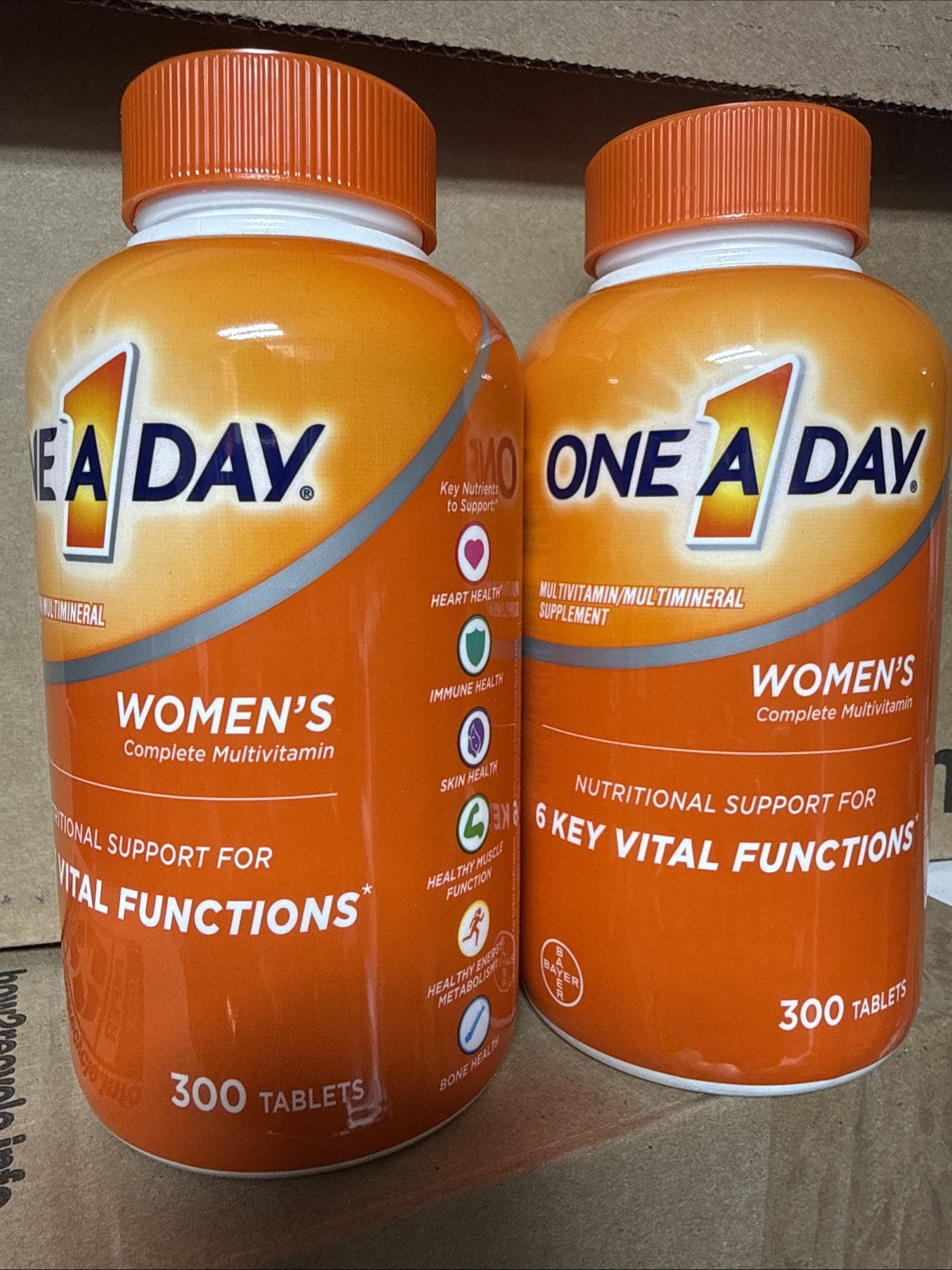 2 Bottles - One A Day Womens Multivitamin Multimineral 300 Each = 600 Tablets