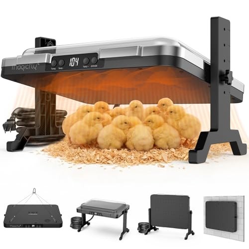 Magicfly Brooder Plate for Chicks, 200W Radiant Brooder Heating Plate | 11" x