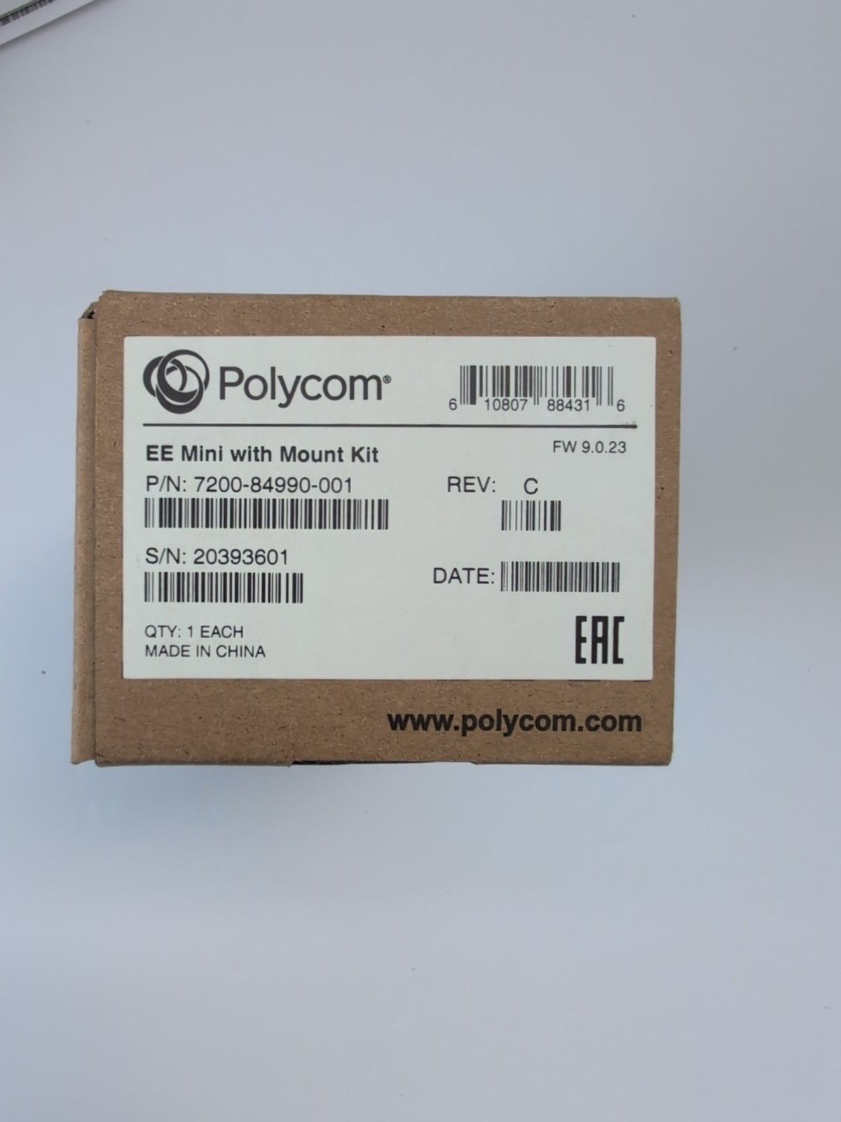 Polycom EagleEye Mini Camera w/ Mount 7200-84990-001 HD USB Video Conference