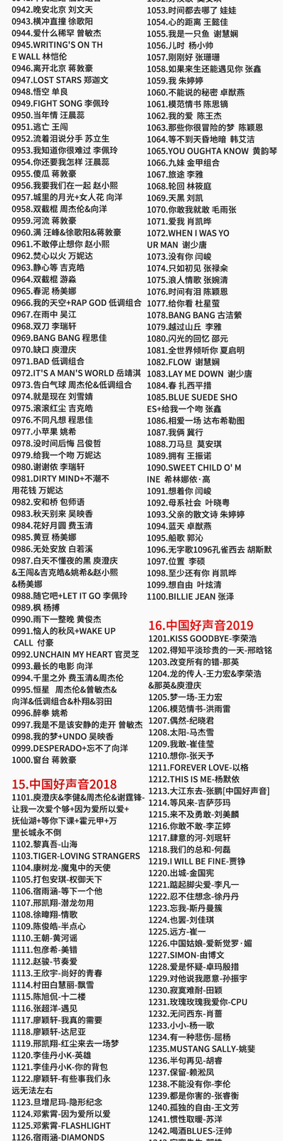 车载U盘32g 我是歌手+中国好声音+蒙面歌王+天赐的声音流行歌曲MP3