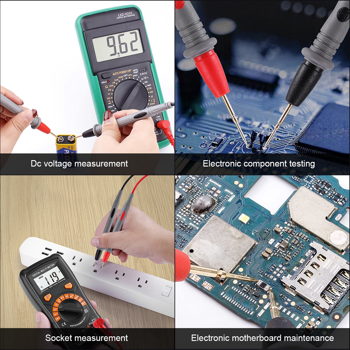 20A Digital MultiMeter Lead Test Pen Probe Wire Voltage Cable Meter Pen Universa