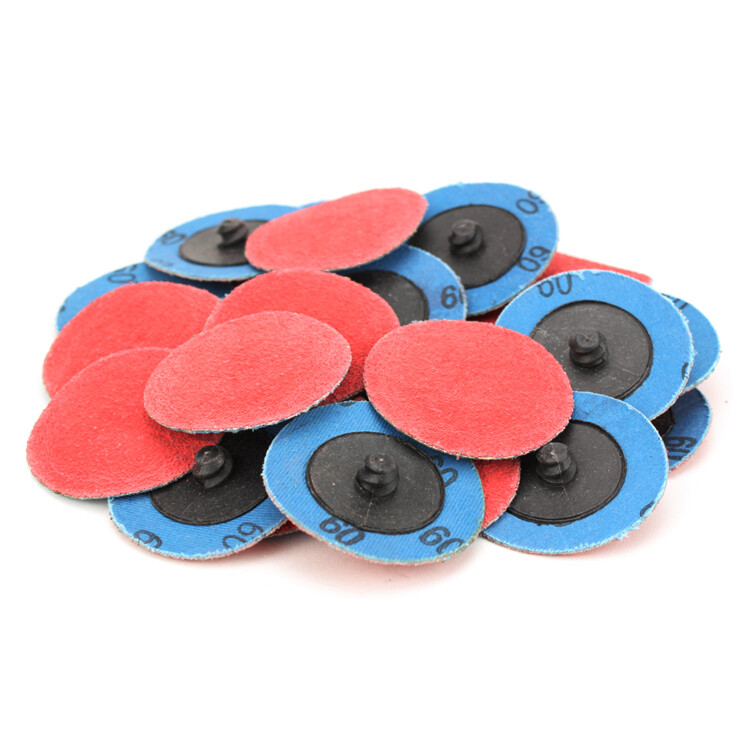 25 Pack - 2" Inch 60 Grit Ceramic Quick Change Sanding Discs Type R Roloc