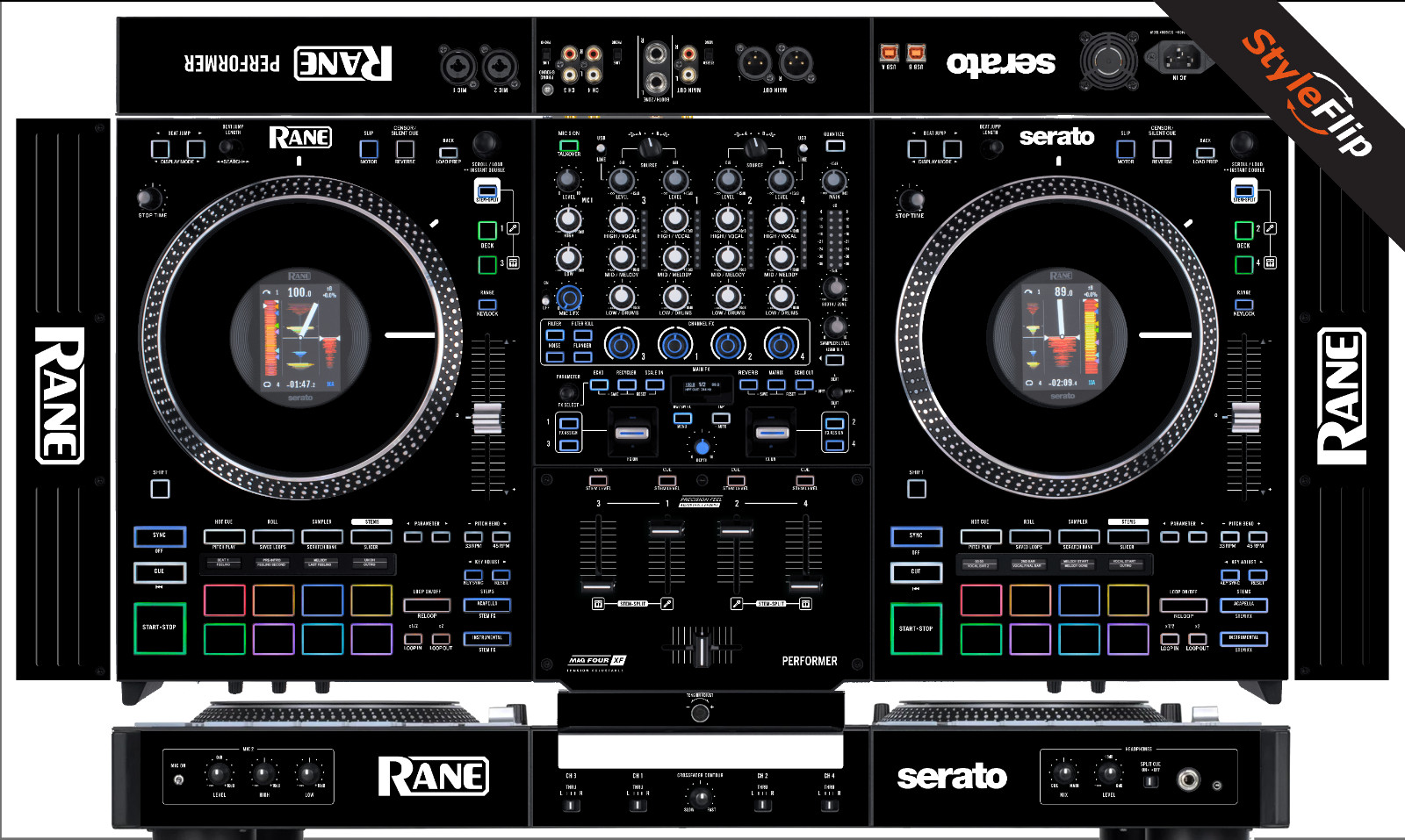 Rane Performer Skin | Color Black  | Protective Decal | StyleFlip Skins