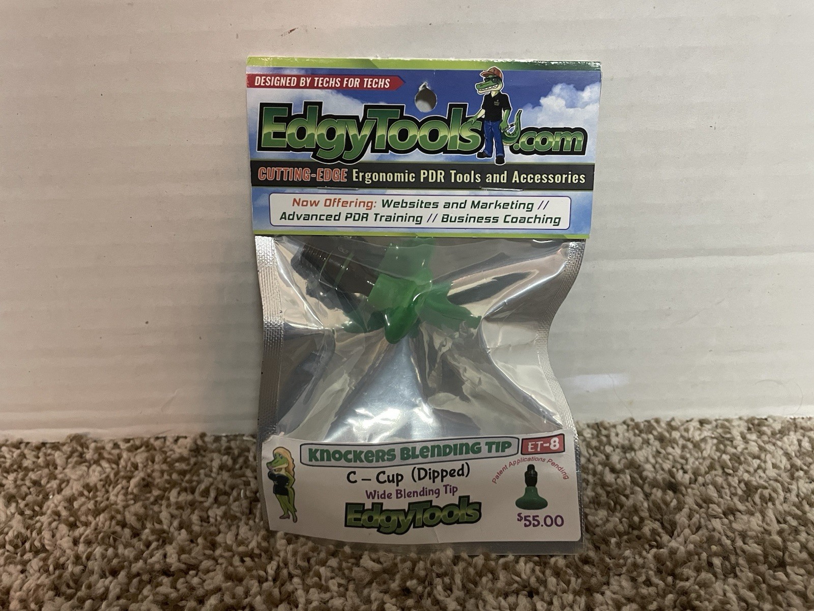 EdgyTools Knockers Blending Tip C-Cup ET-8 Paintless Dent Repair Tip - FREE SHIP