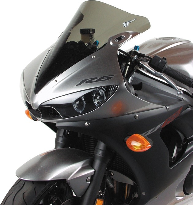 Zero Gravity Double Bubble Windscreen Smoke #16-578-02 for Yamaha YZF-R6S/YZF-R6