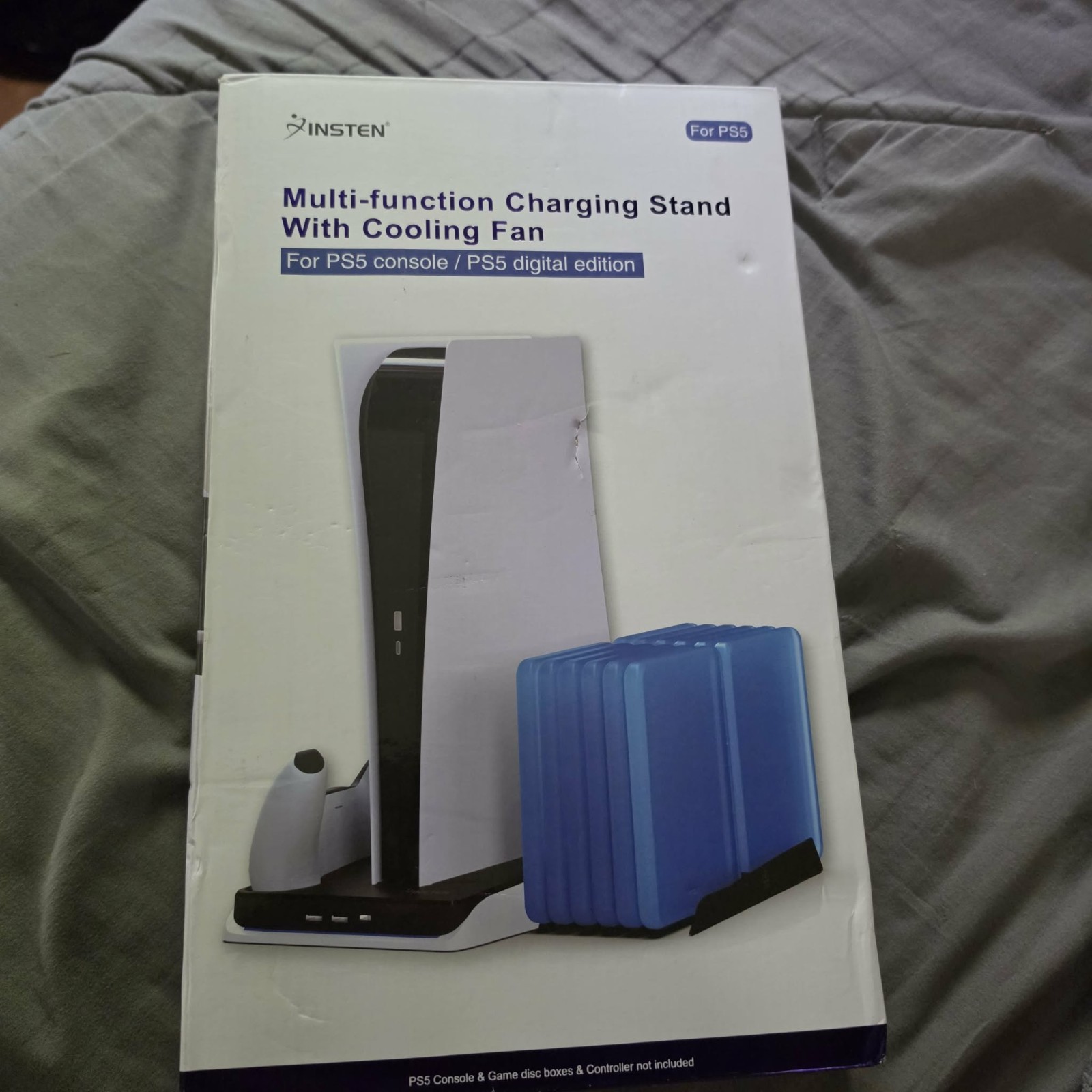 Insten Multi Function Charging Stand With Cooling Fan For PS5