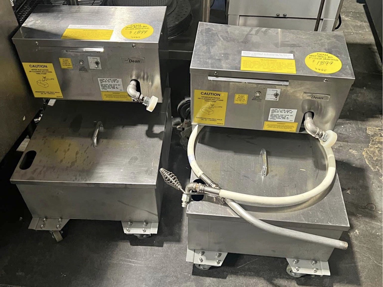Dean Portable Commercial Fryer Oil Filter NSF 80-lb Oil Capacity Reversible Pump
