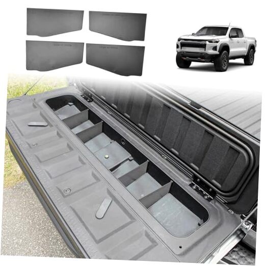 Tailgate Storage Dividers Compatible with Chevy Colorado/GMC Canyon 2026 2025