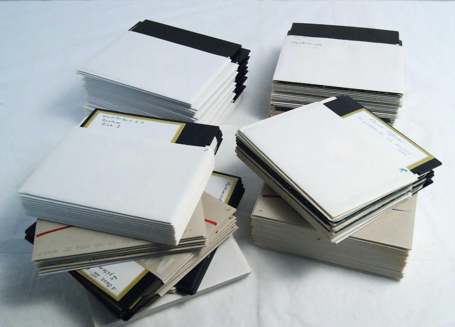 Lot of 150+ Vintage 5.25" Floppy Disks Programming dBase III+ Pascal Cobol READ
