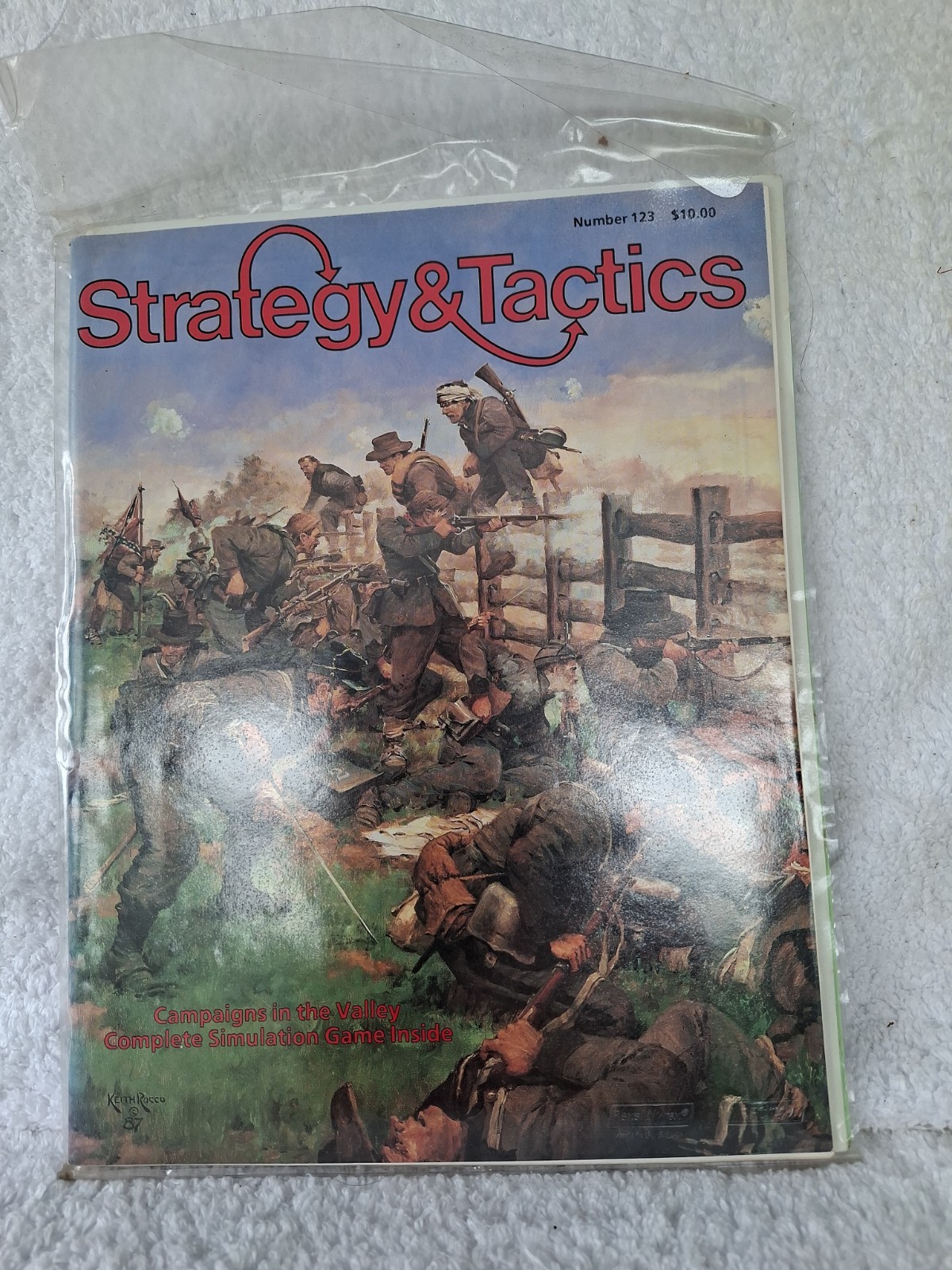 Strategy And Tactics Magazine Issue 123 Campaigns in the Valley UNPUNCHED Game