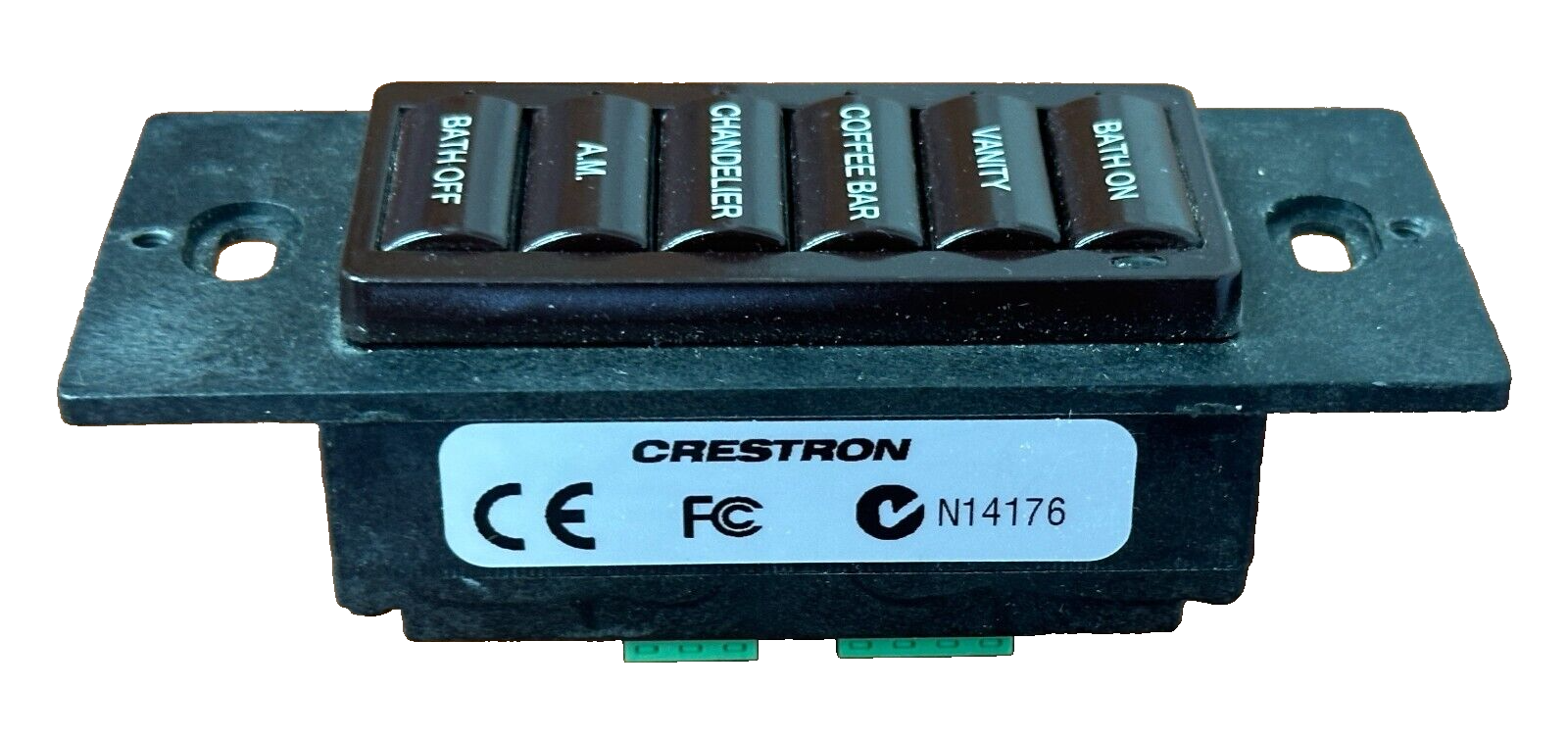 CRESTRON C2N-CBD, Dark Brown-6500417-6 SM Button Keypad-USED-Great Condition