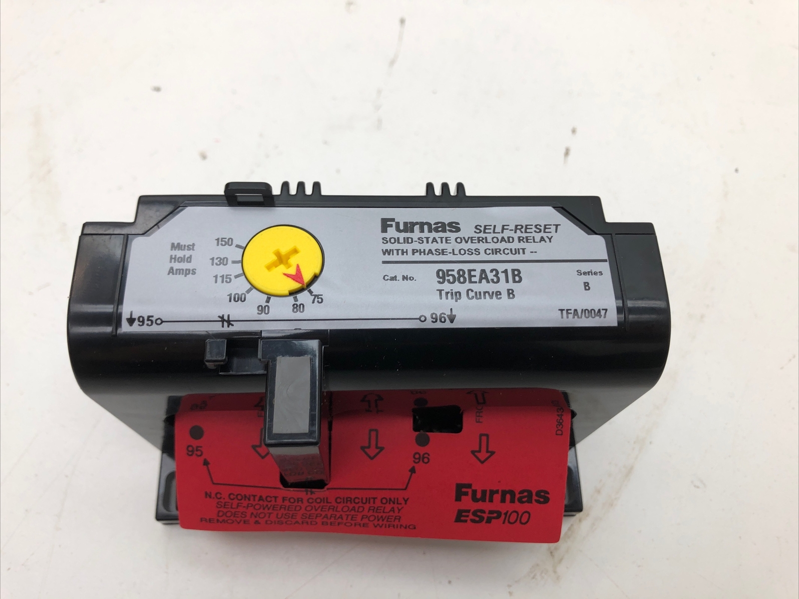 Furnas 958EA31BX625 Solid State Overload Relay With Phase Loss Circuit